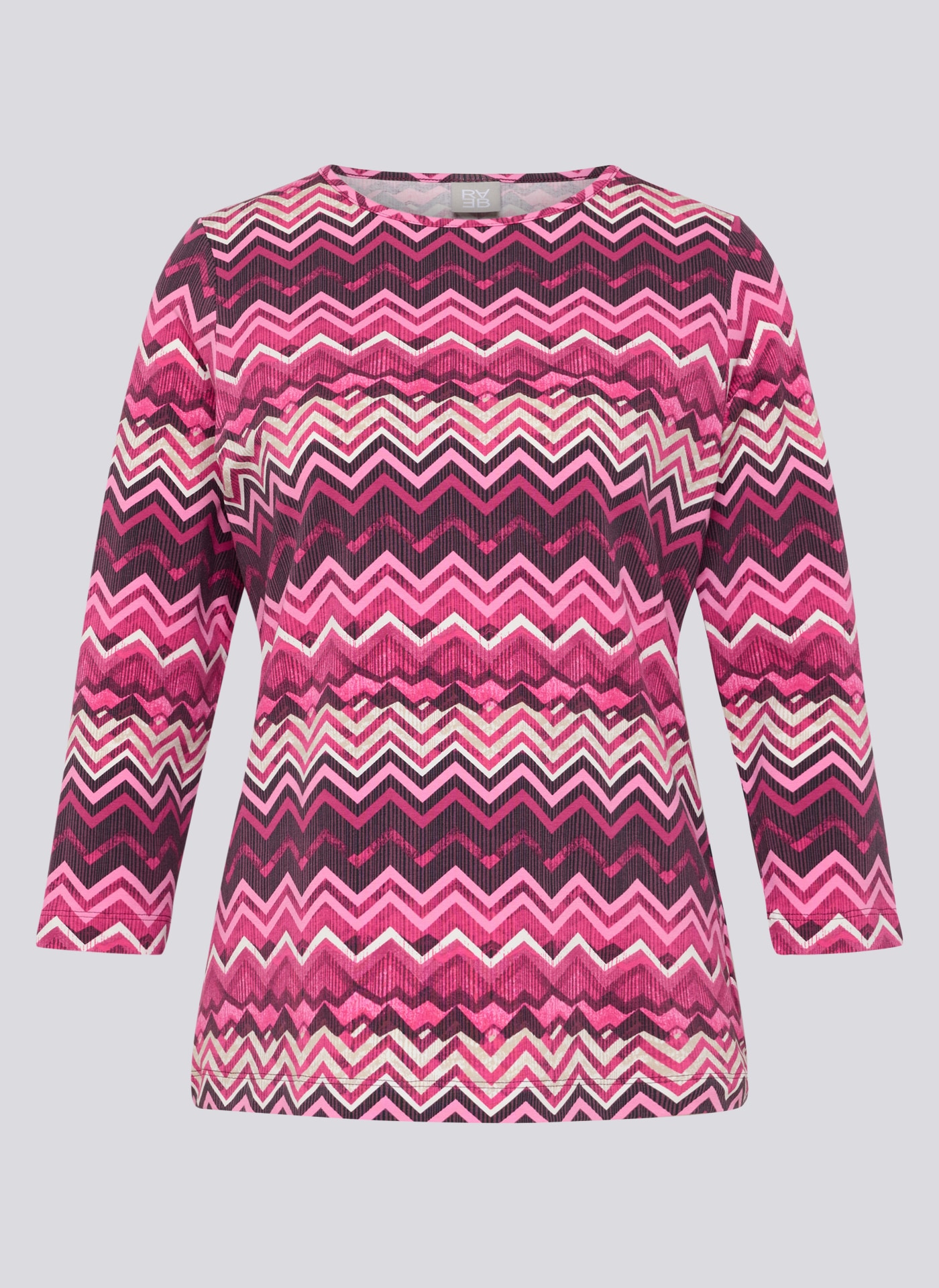 Rabe 3/4-Arm-Shirt mit grafschem Muster