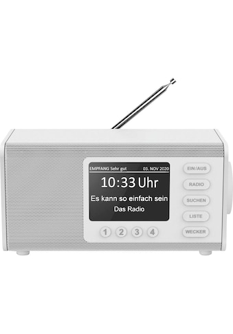 Hama Digitalradio (DAB+) »Digitalradio "DR1000DE", FM/DAB/DAB+, weiß Internetradio«,... kaufen
