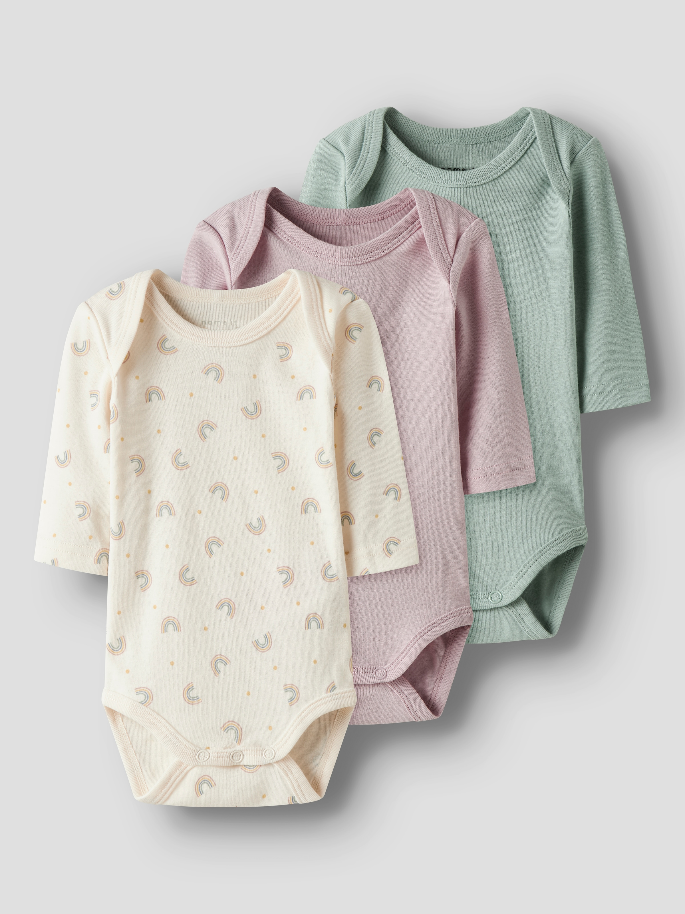 Name It Body »NBFBODY 3P LS JET RAINBOW NOOS«