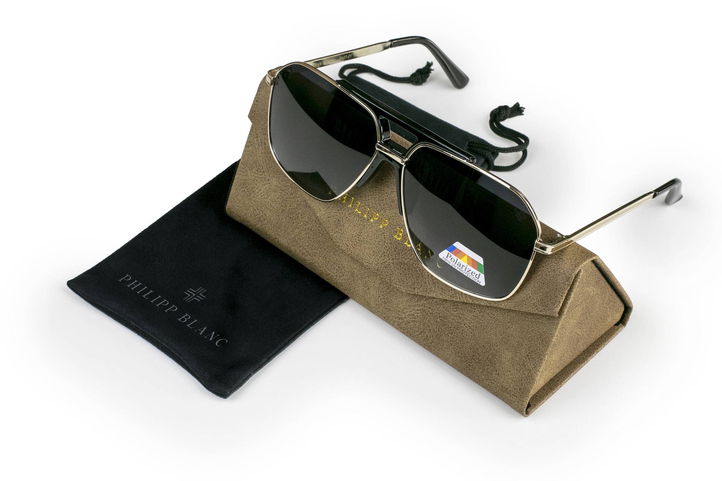 PHILIPP BLANC Sonnenbrille »PA07-02« Glas 0,74 mm, polarisierte Gläser, UV400, CAT3.0