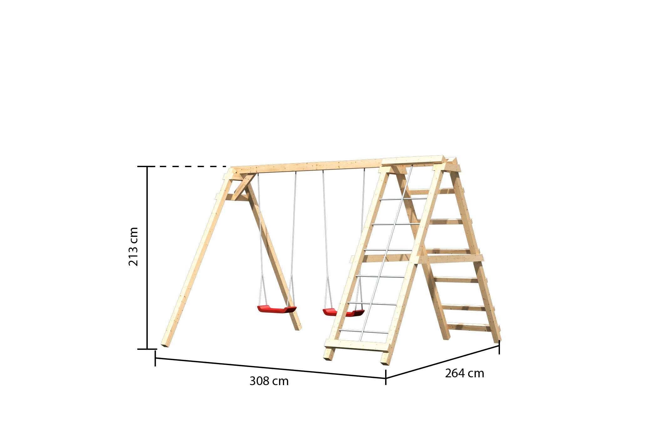 KONIFERA Doppelschaukel »Felix«, BxTxH: 308x264x213 cm