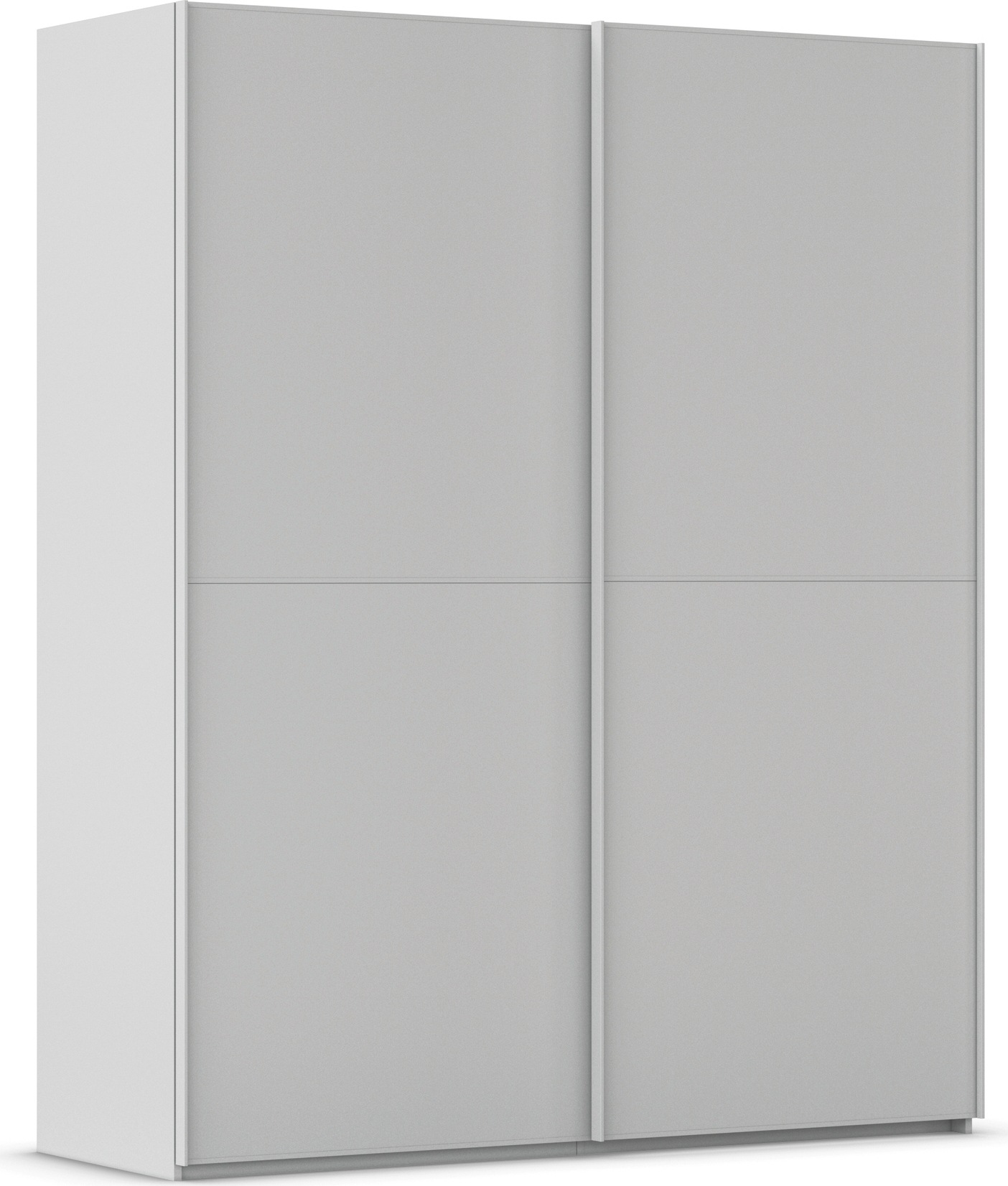 rauch Schwebetürenschrank »Kleiderschrank Schrank Garderobe Schlafzimmerschrank SCALE-DUO« edle zweigeteilte Türen und 3 Zierleisten MADE IN GERMANY