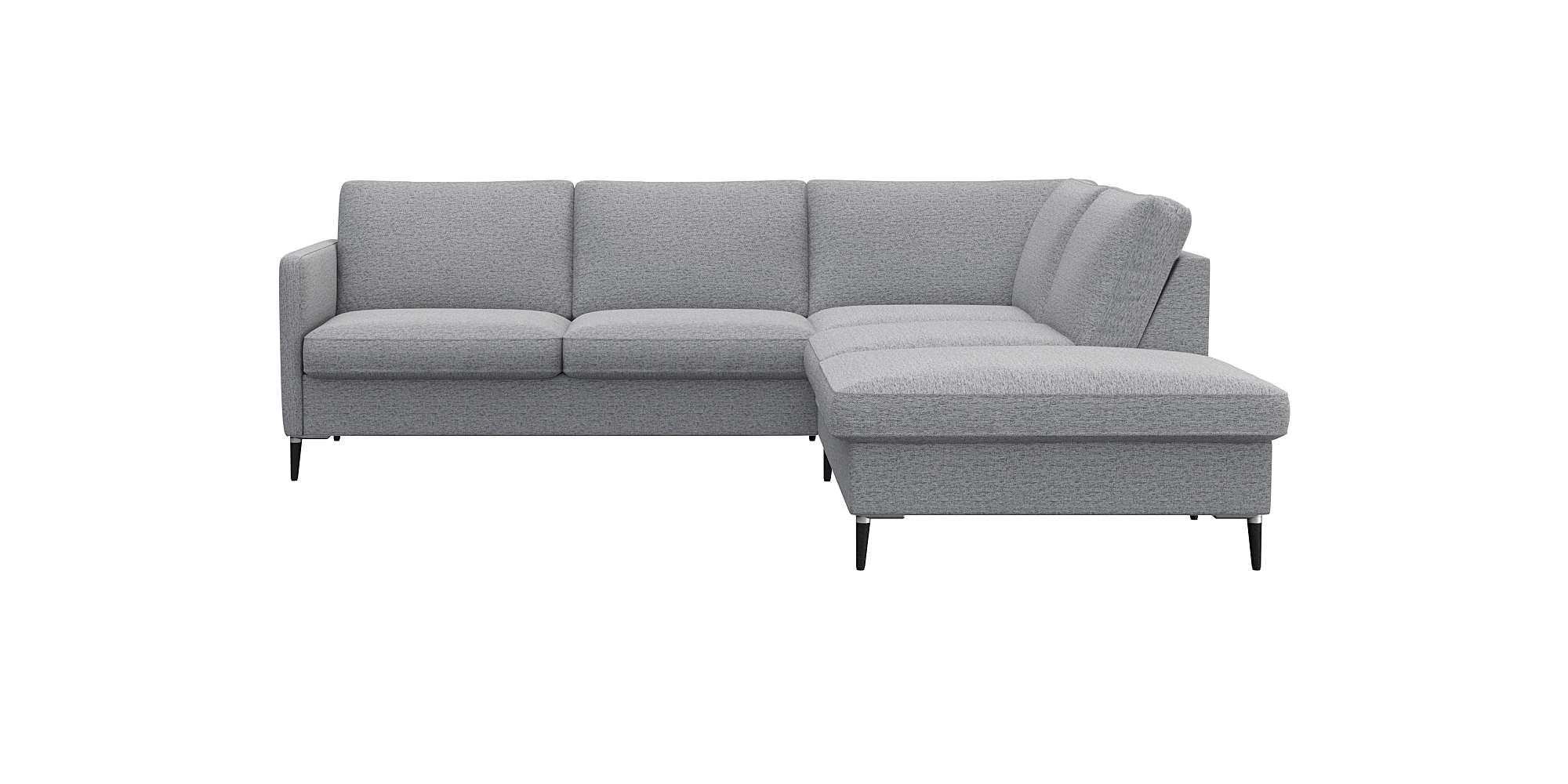 Ecksofa »Fiore, L-Form«, schmale Armlehnen, Füße Alu/schwarz, B/T 234/225cm,...