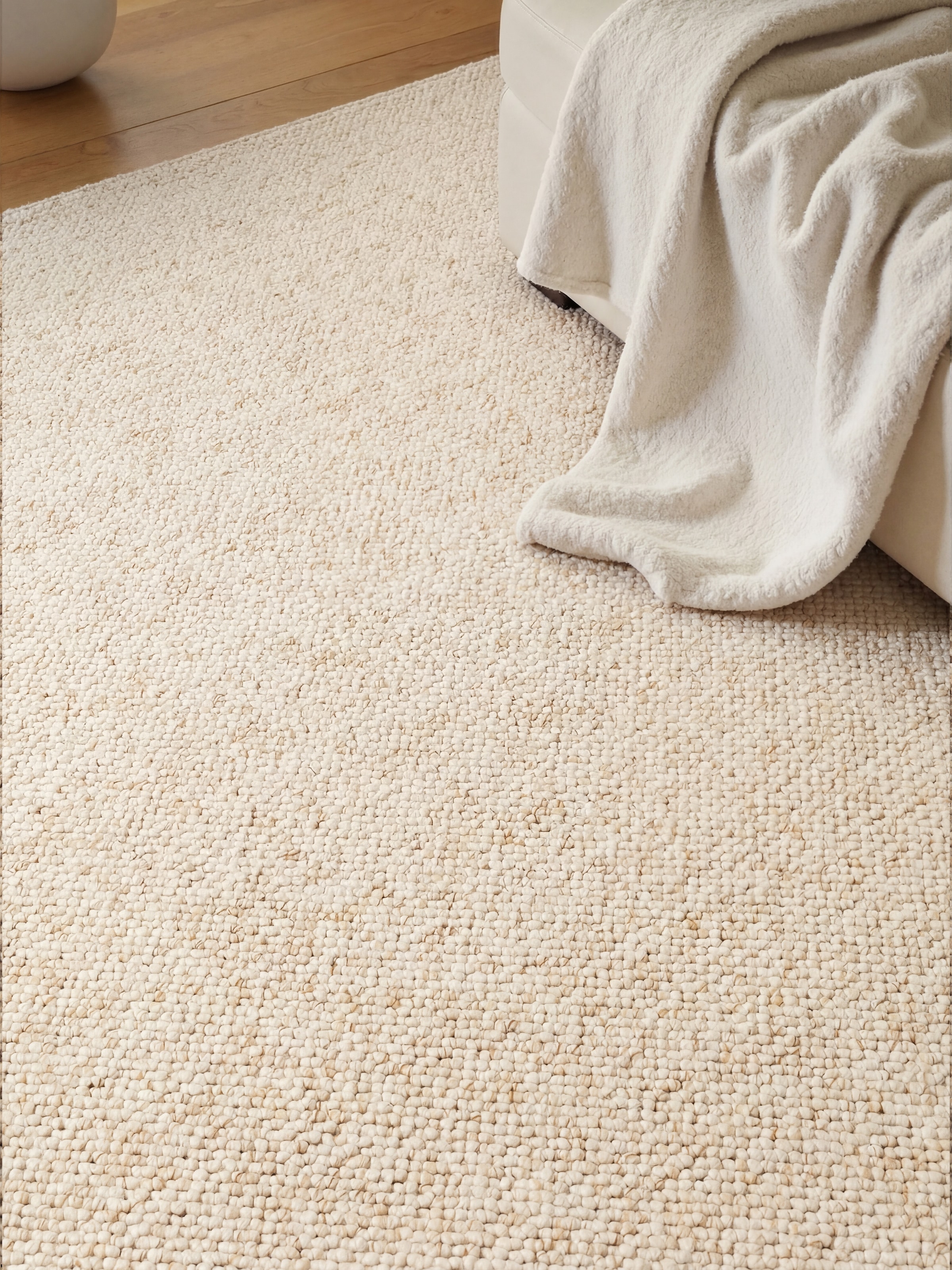 HANSE Home Teppich »Wolly 2« rechteckig 12 mm Höhe Flachgewebe, Läufer, Skandi, Woll-Optik, Esszimmer, Wohnzimmer, Flur