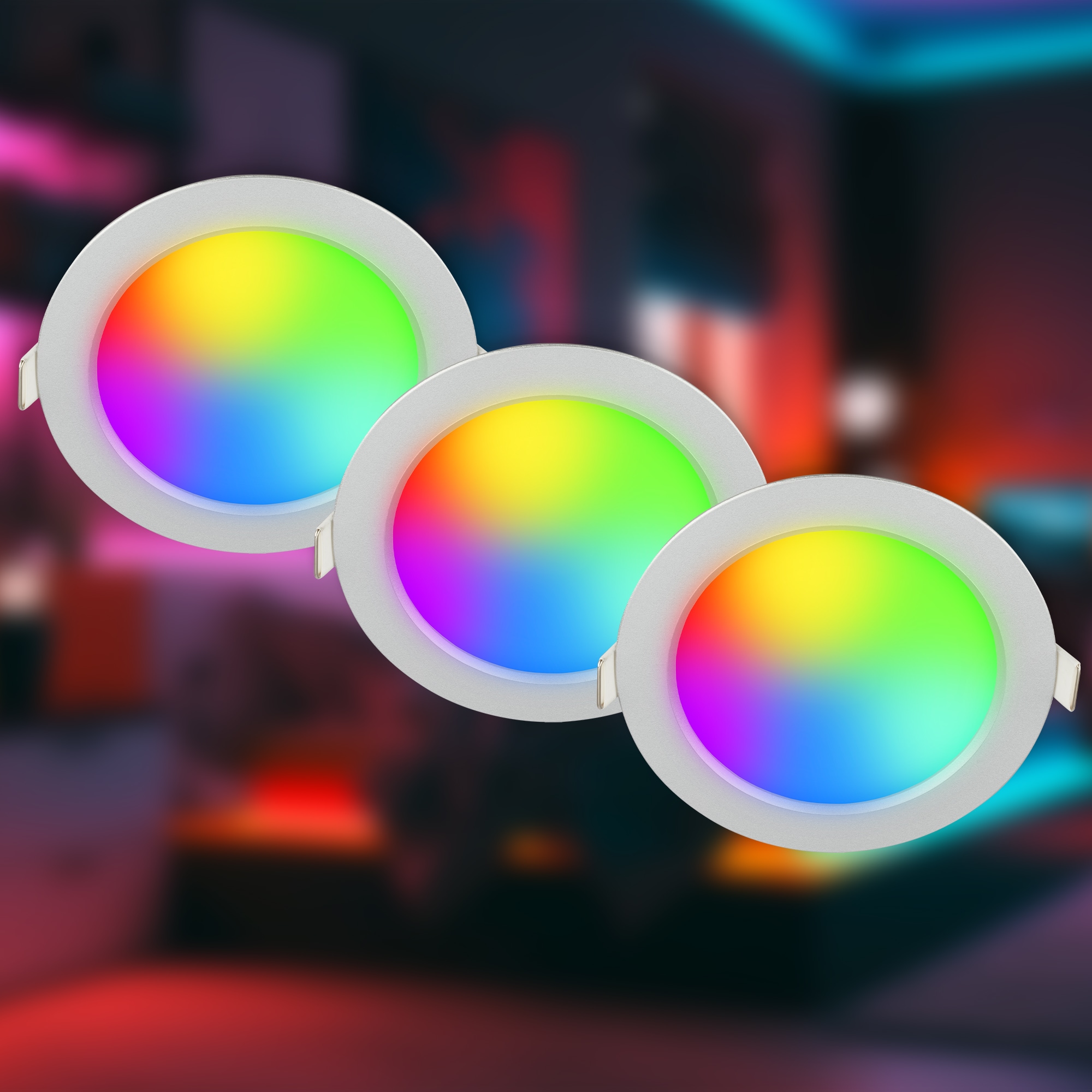 Briloner Leuchten LED Einbauleuchte »FUNGO COLOR 3945034«