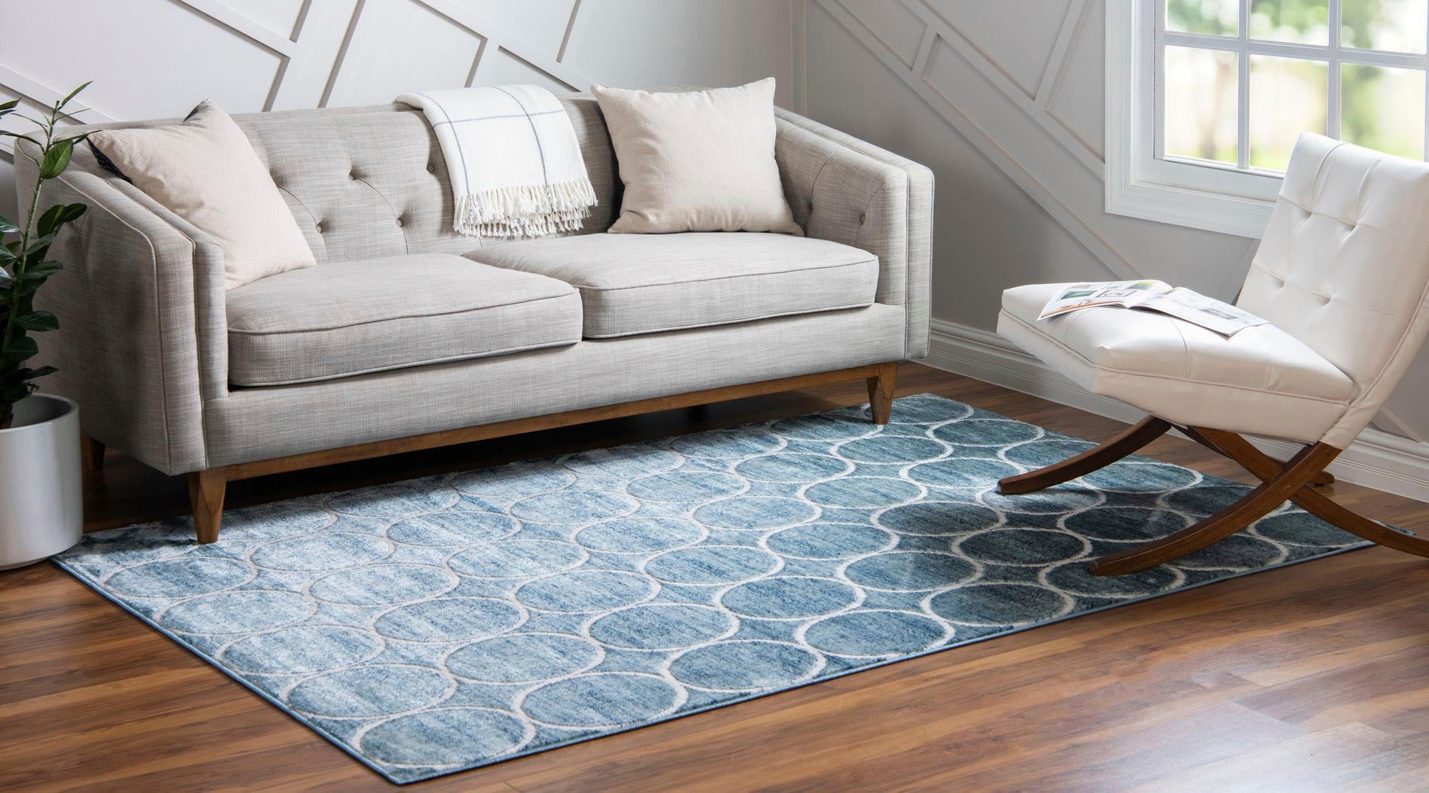 Myflair Möbel & Accessoires »Titan Trellis, LAGERRÄUMUNG« rechteckig 13 mm Höhe Kurzflor, gewebt, modernes Design, Motiv Kreise