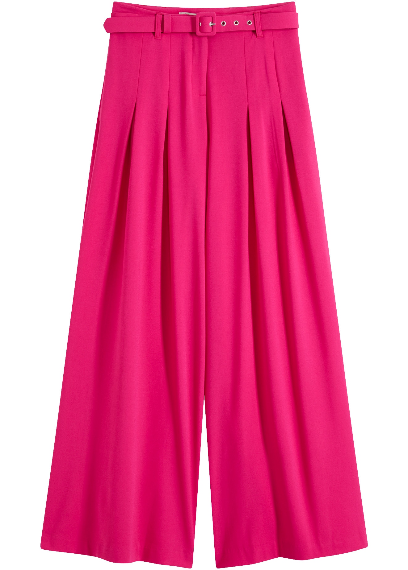 bonprix Bundfaltenhose  lockerer Schnitt, mit Elasthan-Anteil, inklusive Gürtel