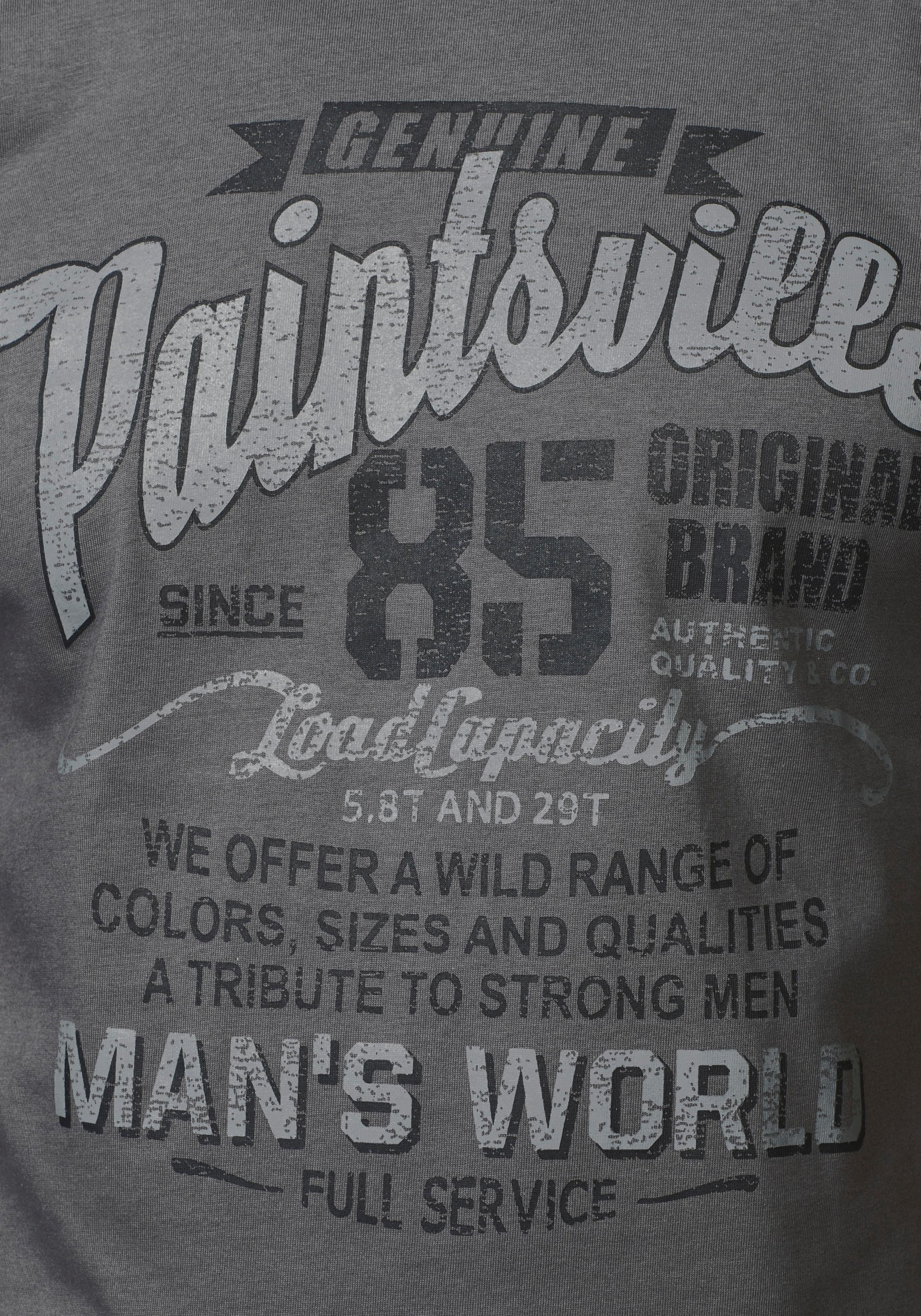 Man's World T-Shirt, Kurzarm, mit stylischem Print, Rundhalsausschnitt, aus Baumwolle