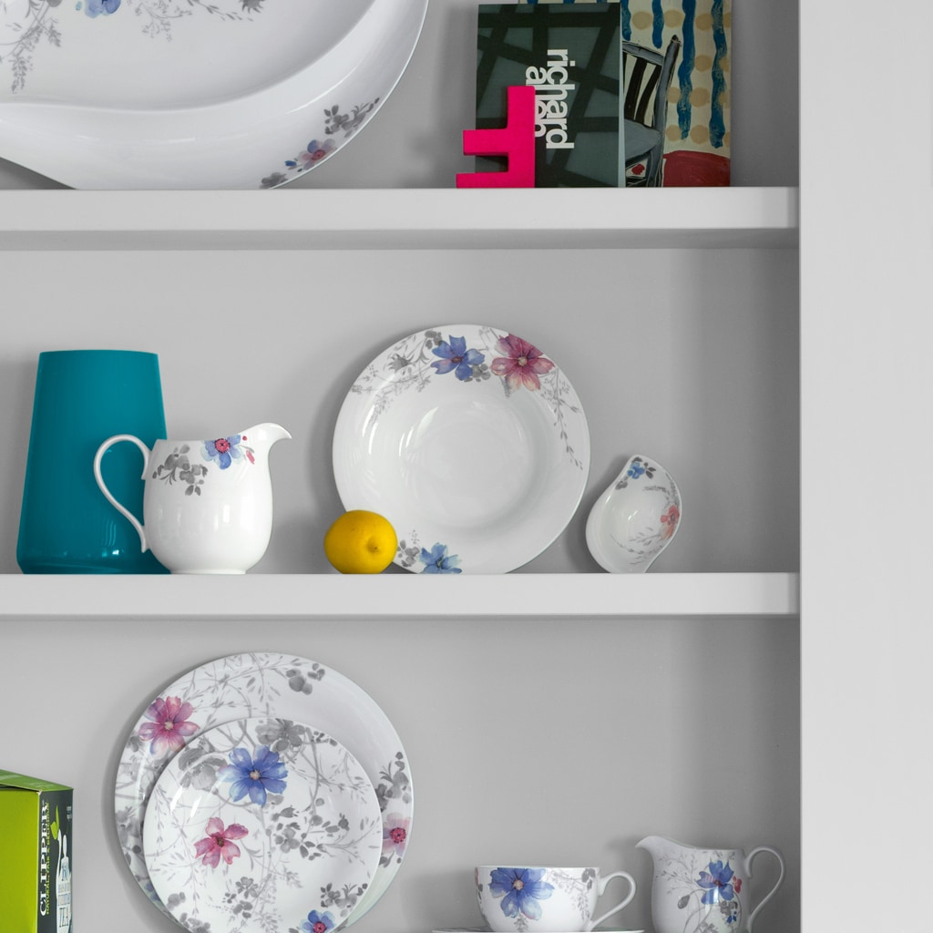 Villeroy & Boch Frühstücksteller »Frühstücksteller Mariefleur Gris Basic ø 21,5 cm 6er Set bunt«