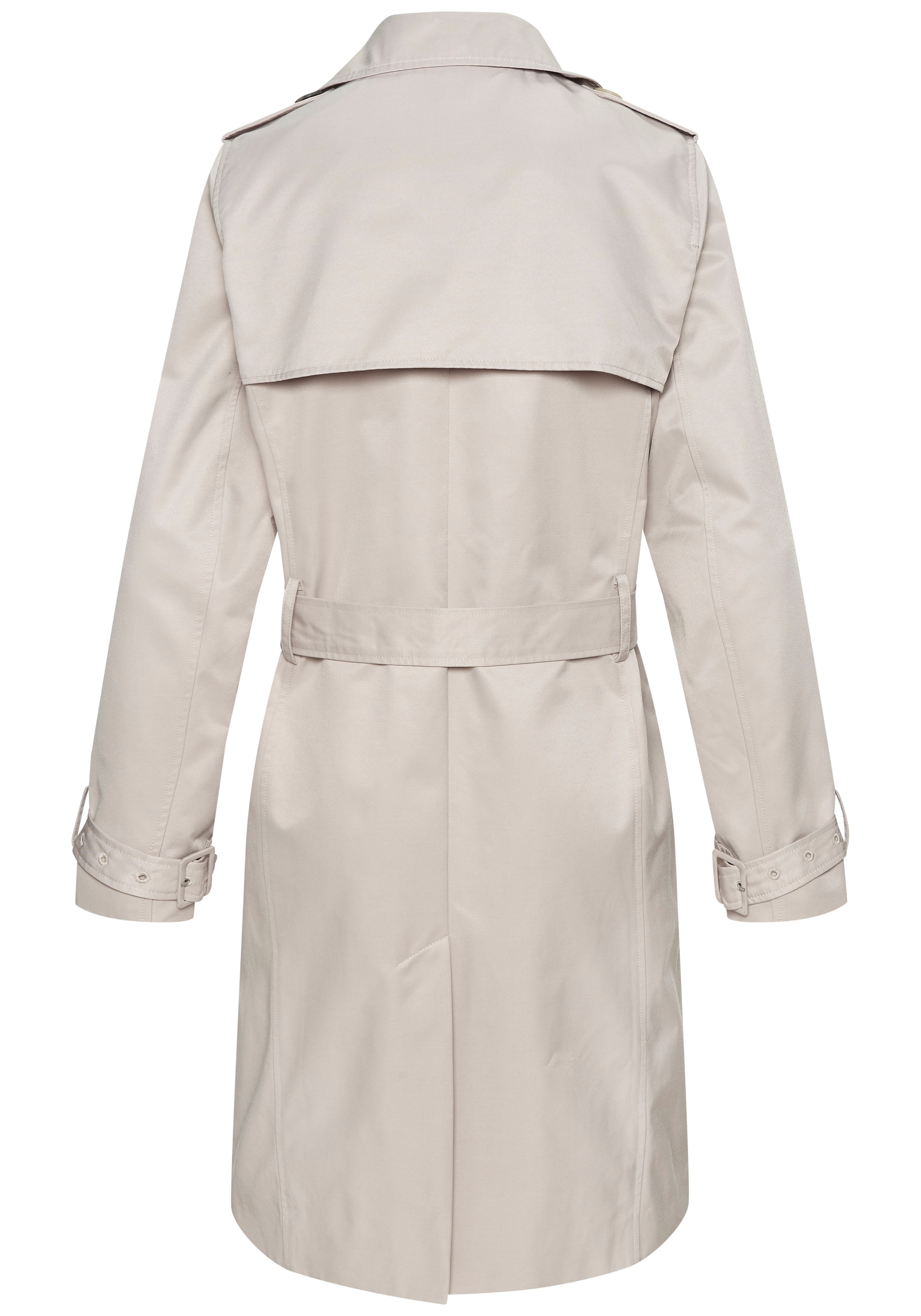 LASCANA Trenchcoat, mit Passe, pflegeleichter Materialmix