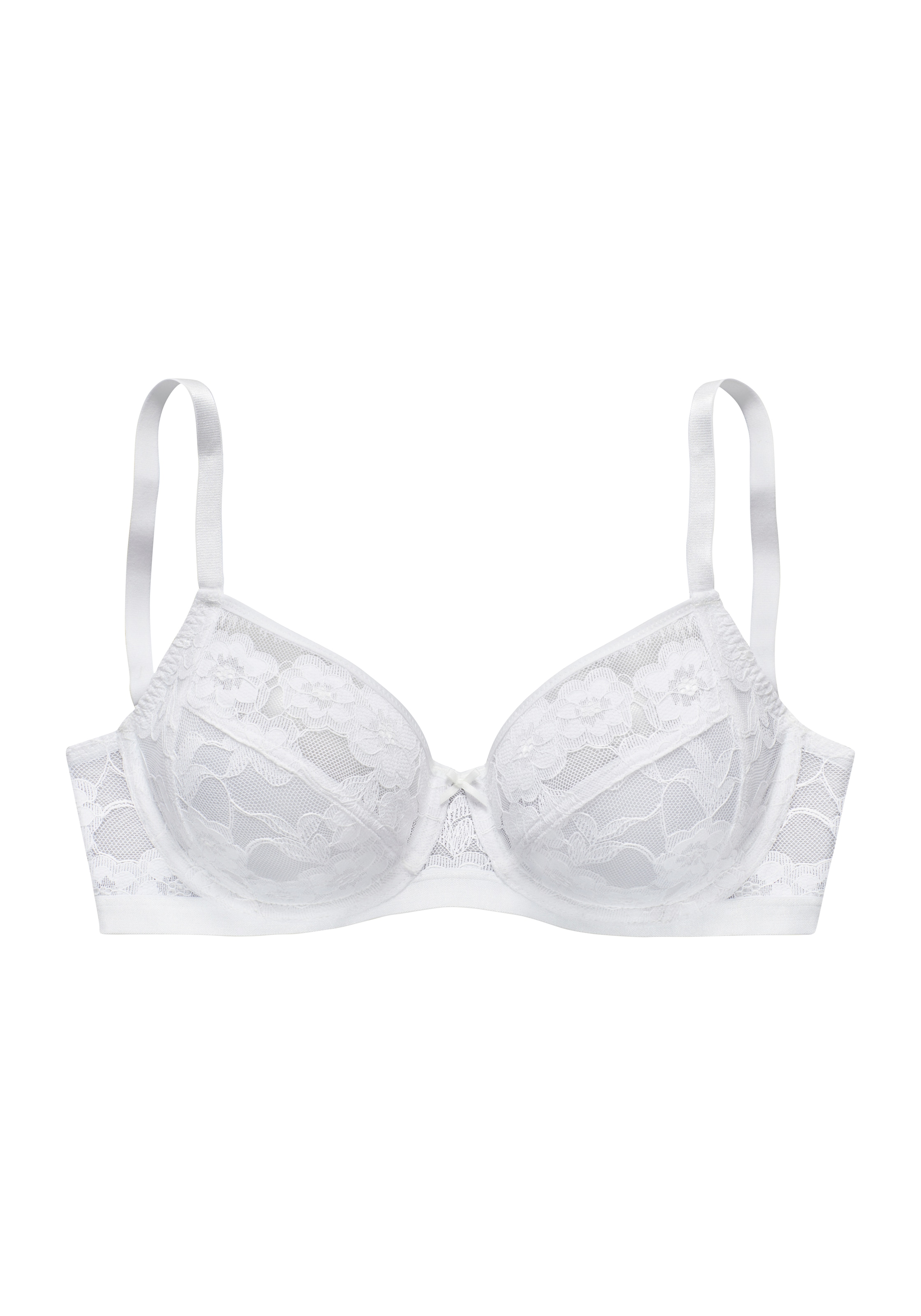 LASCANA Bügel-BH, aus zarter, elastischer Jacquardspitze und feinem Mesh, sexy Dessous