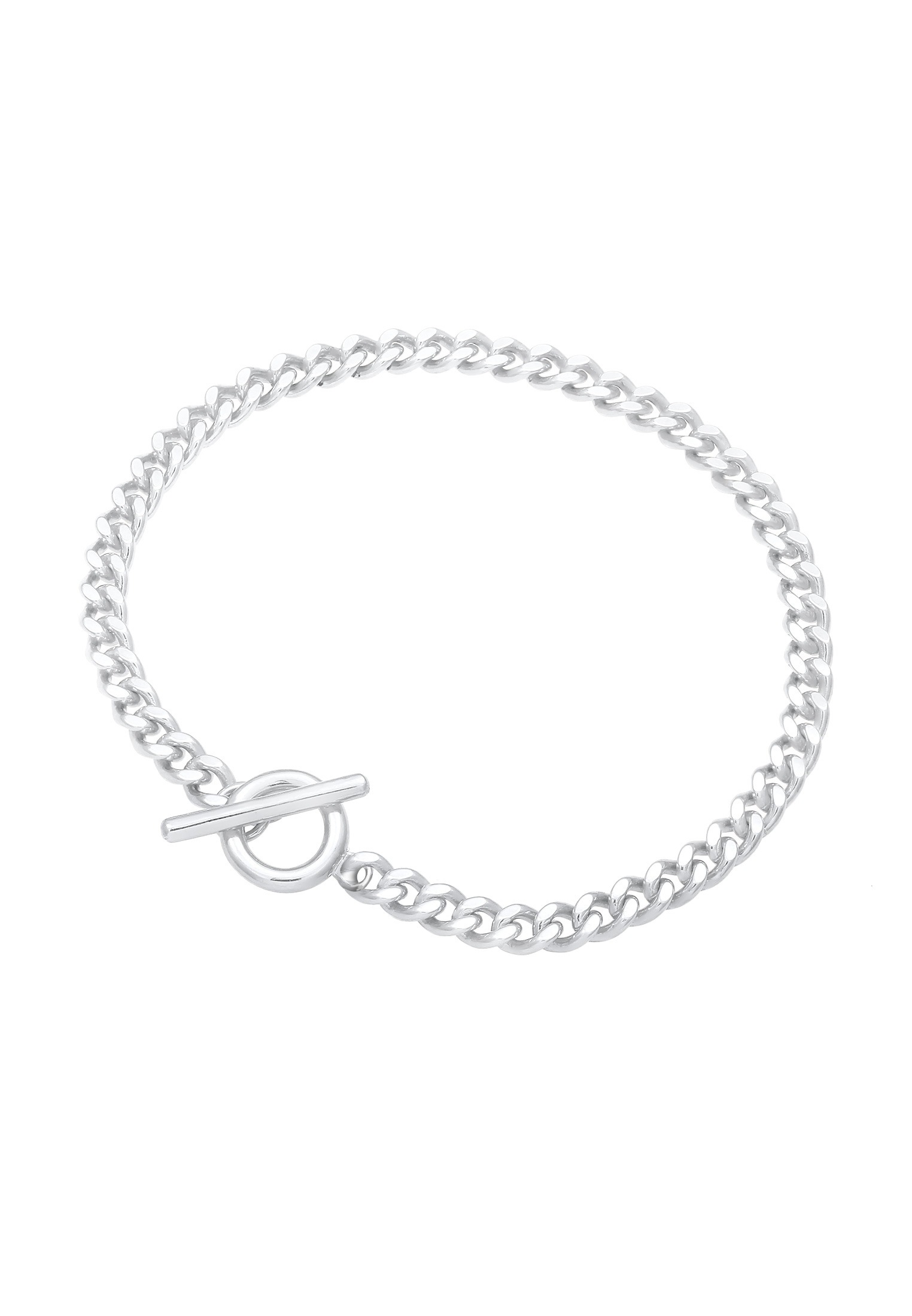 Elli Armkette »Armband Panzer Armkette Knebel-Verschluss 925 Silber«