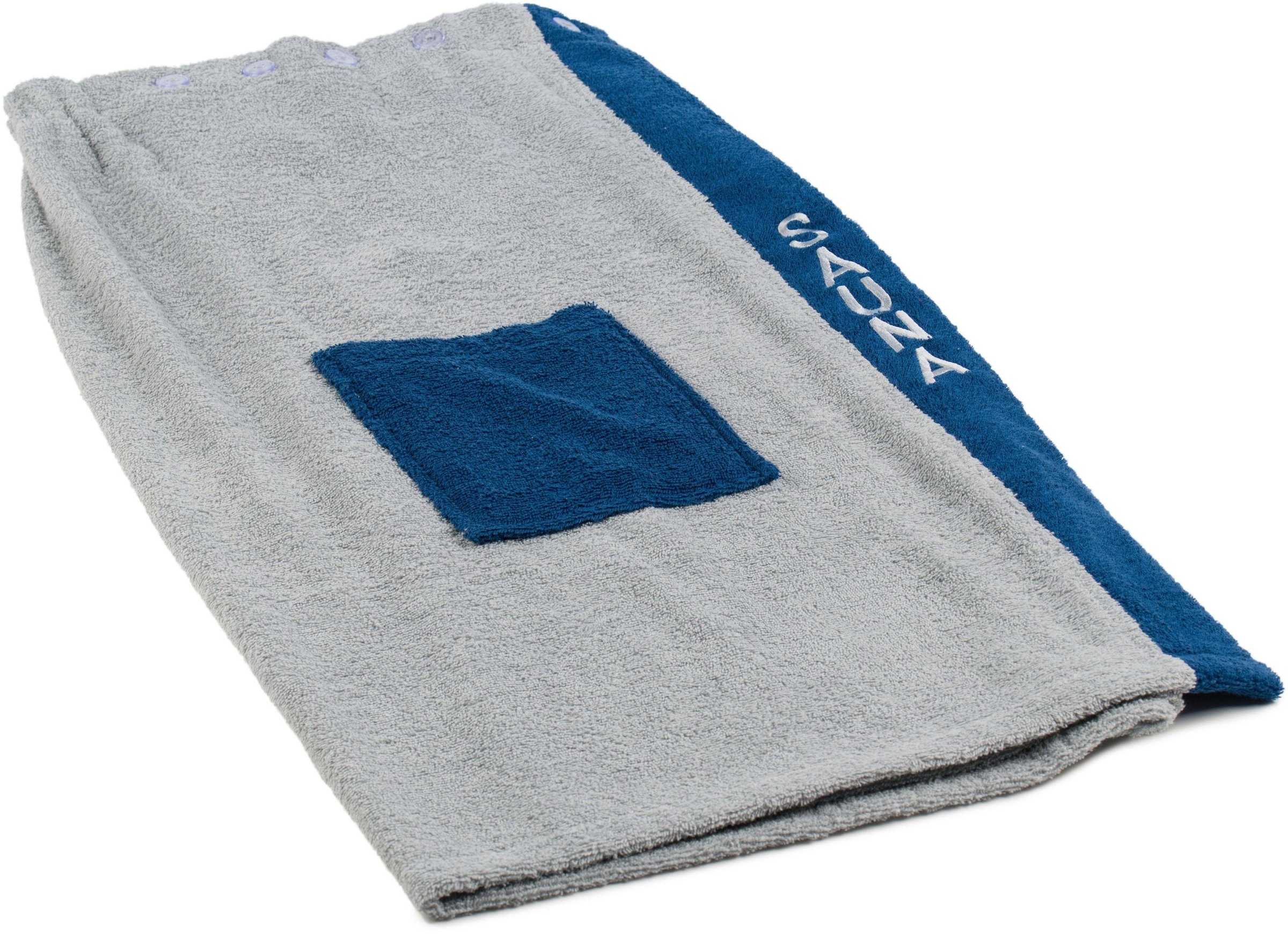 Gözze Sarong »Damen Wellness«, mit verstellbaren Knöpfen und aufgesetzter Tasche