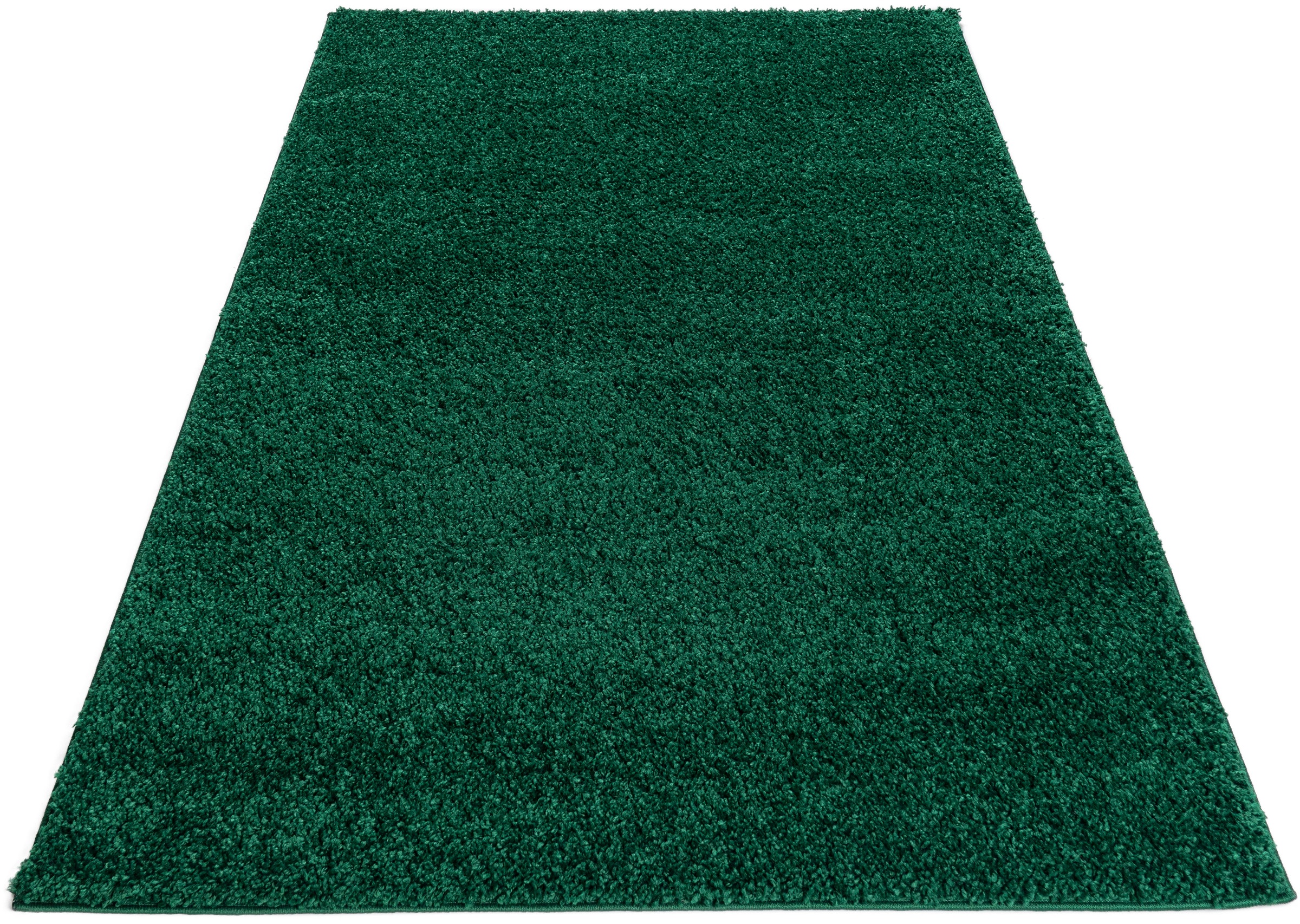 Bruno Banani Hochflor-Teppich »Shaggy Soft«, rechteckig, 30 mm Höhe, gewebt, Uni Farben, besonders weich und kuschelig