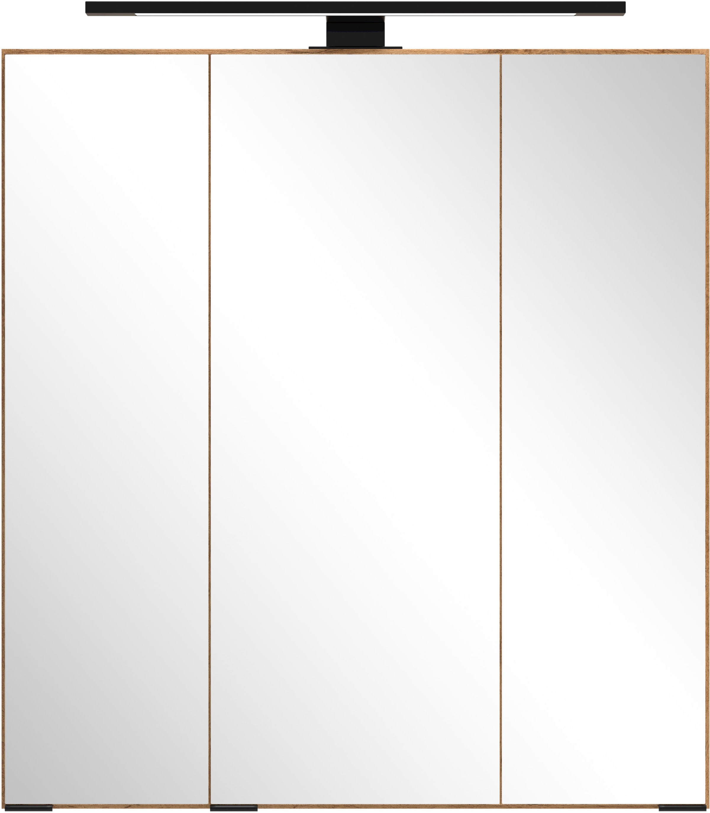 welltime Spiegelschrank, Welltime, Breite 60 cm, mittlere Tür reversibel, gedämpft