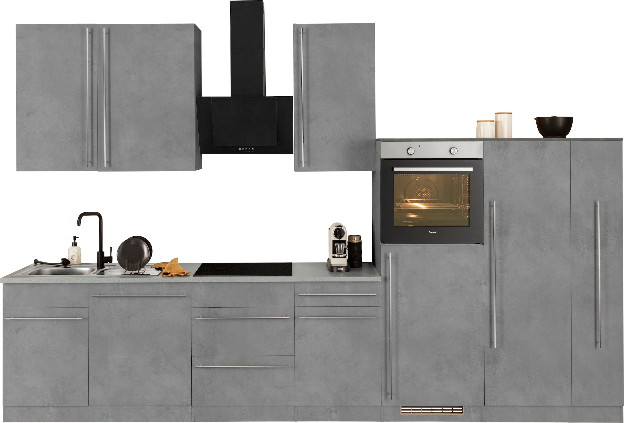 wiho Küchen E-Geräten, »Chicago«, 360 cm bei Breite OTTO mit Küchenzeile
