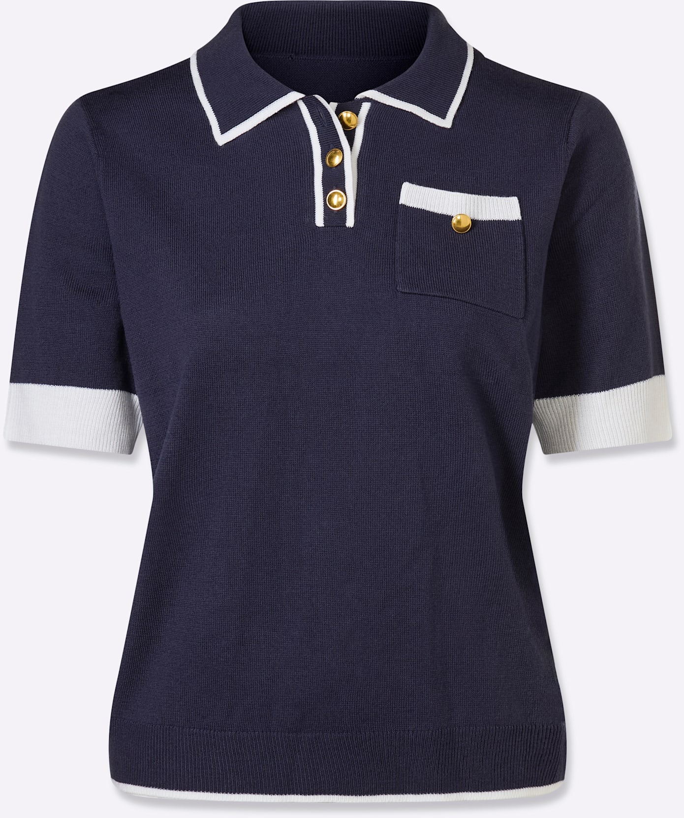 Classic Basics Kurzarmpullover »Polopullover«