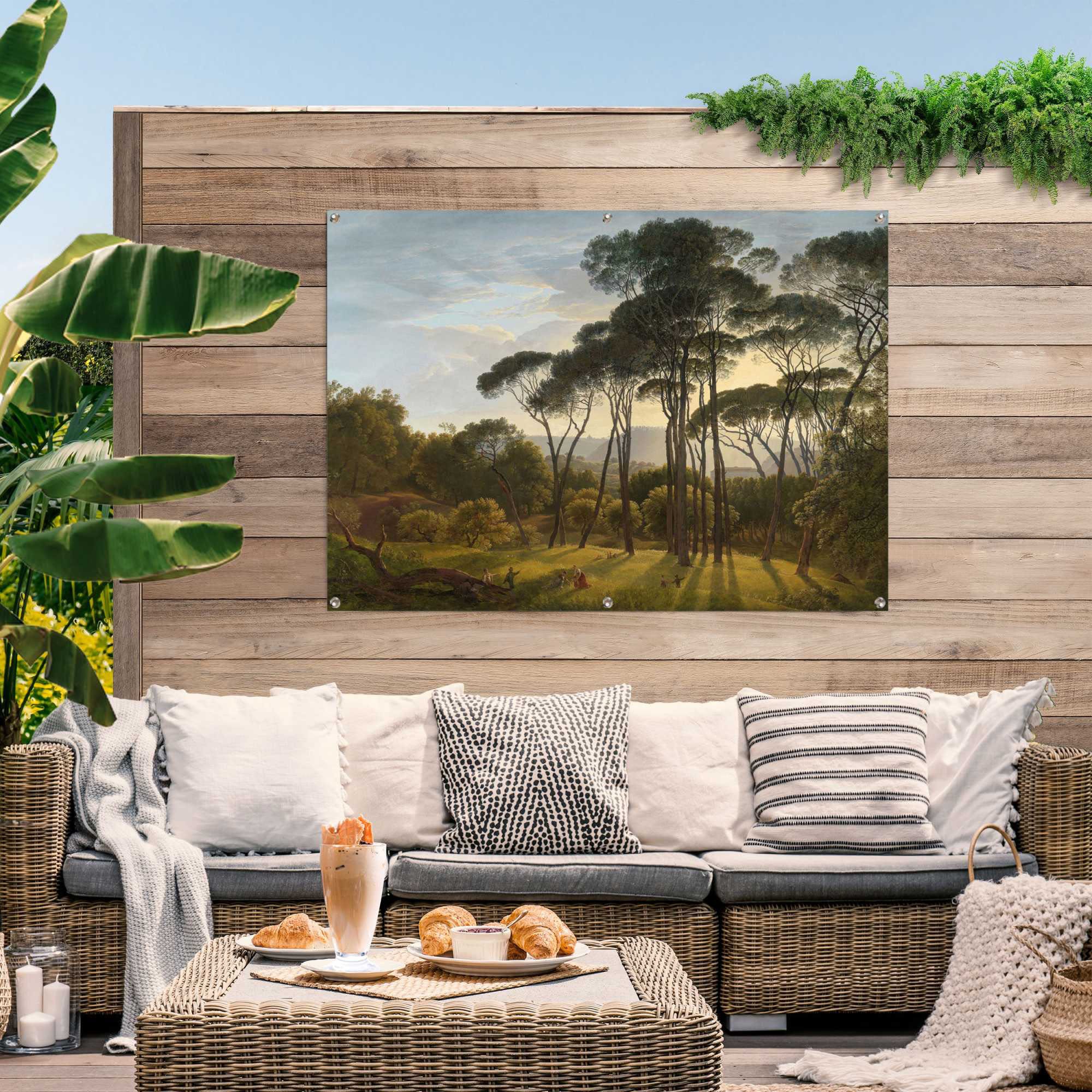 Reinders! Poster »Italienische Landschaft«, leichtes und wasserfestes Gartenposter für den Außeneinsatz