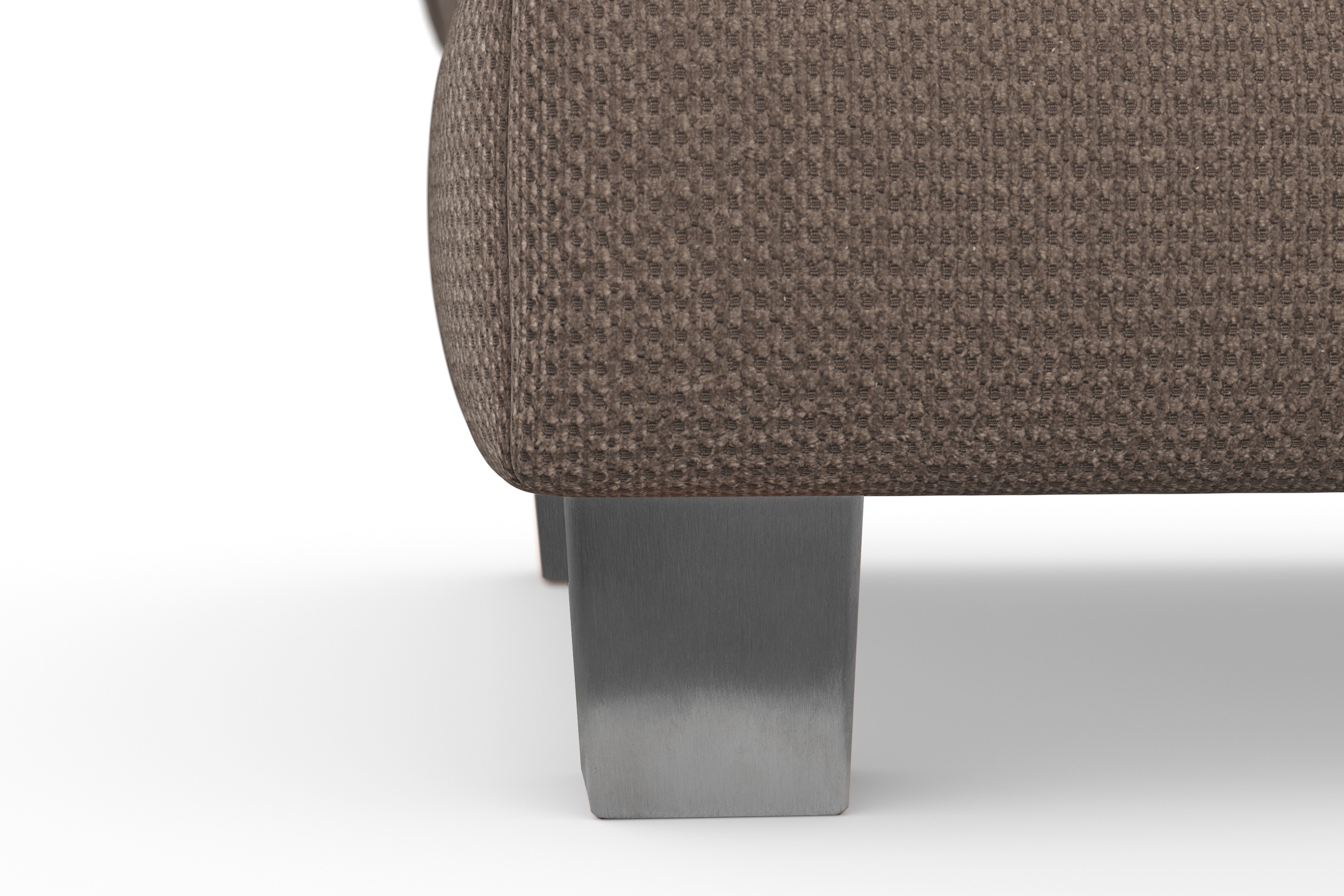 sit&more Polsterhocker »Dundee« mit Klappfunktion, Federkern und hochwertigen Edelstahlfüßen