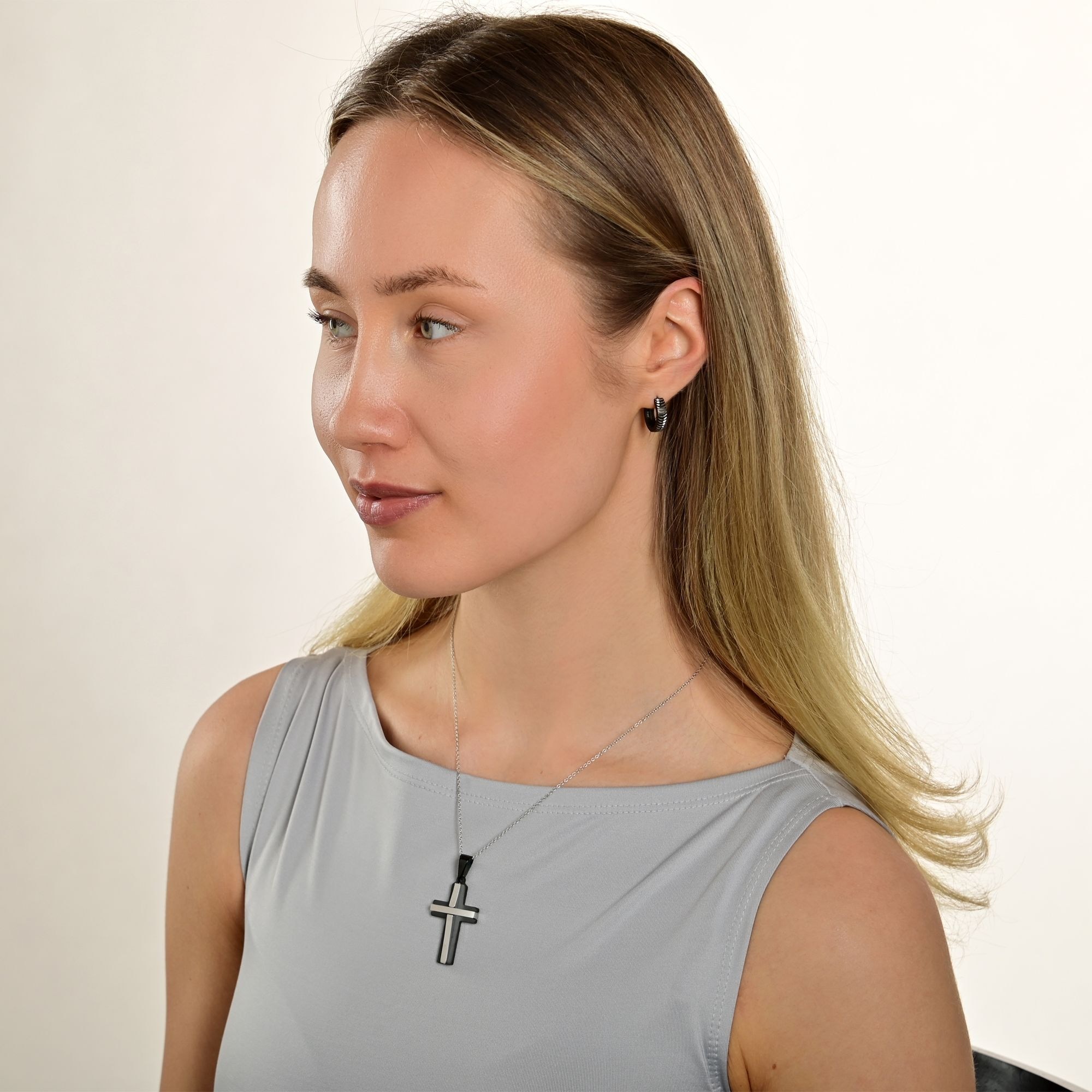 Adelia´s Kreuzanhänger »Unisex Anhänger ¿ Kreuz Kreuzanhänger aus Edelstahl«