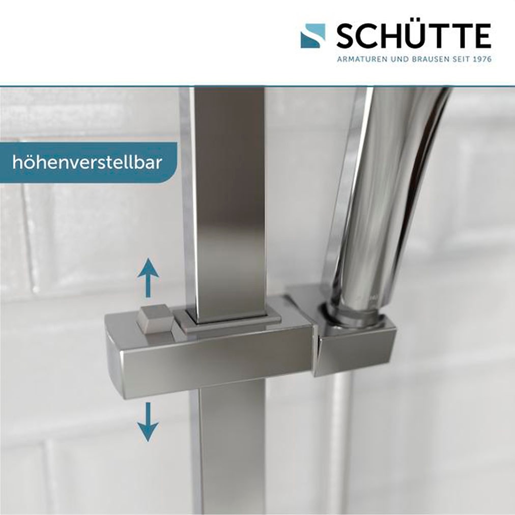 Schütte Stangenbrause-Set »RAVENNA«, (1 tlg.), 3-fach verstellbar / Antikalk / wassersparend