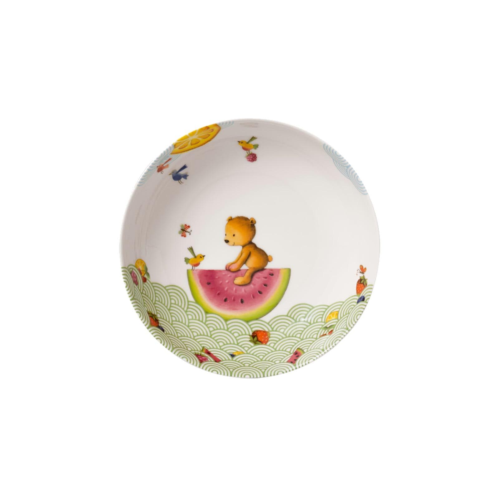 Villeroy & Boch Kindergeschirr-Set »Kindergeschirr Hungry as a Bear 2er Set bunt« Spülmaschinenfest, Mikrowellensicher