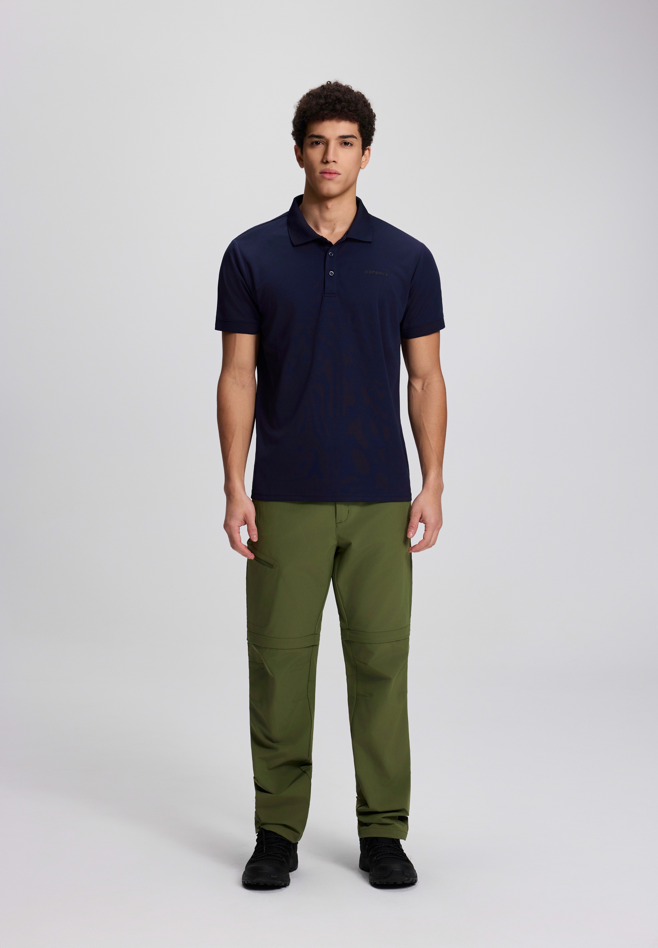 Icepeak Poloshirt »H POLOSHIRT BELLMONT« Kurzarm-Ausführung, mit Polokragen und Knopfleiste, unifarben