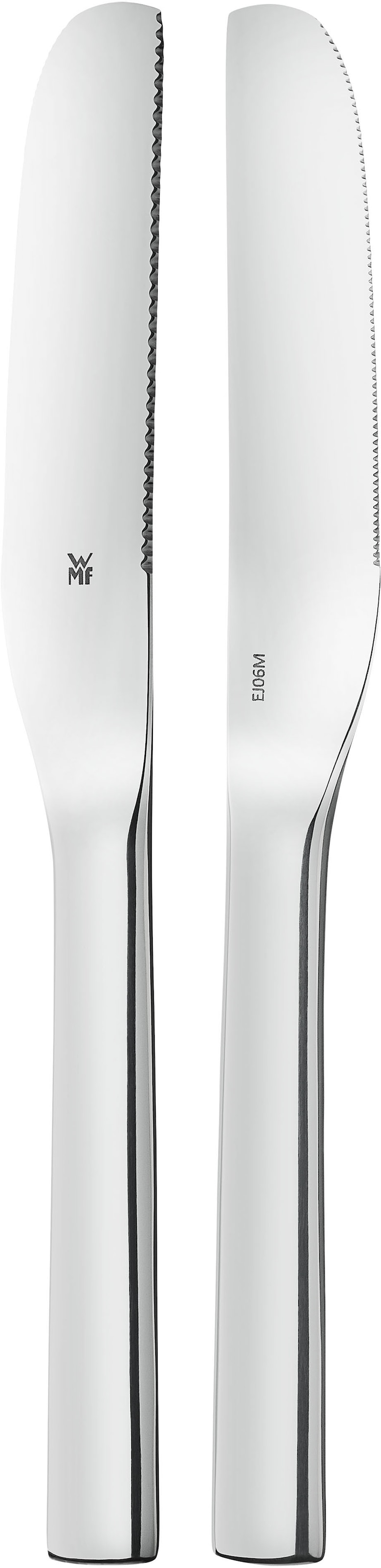 WMF Besteck-Set »Nuova« 2-tlg., Wellenschliff, 19,5 cm, Cromargan Edelstahl rostfrei 18/10