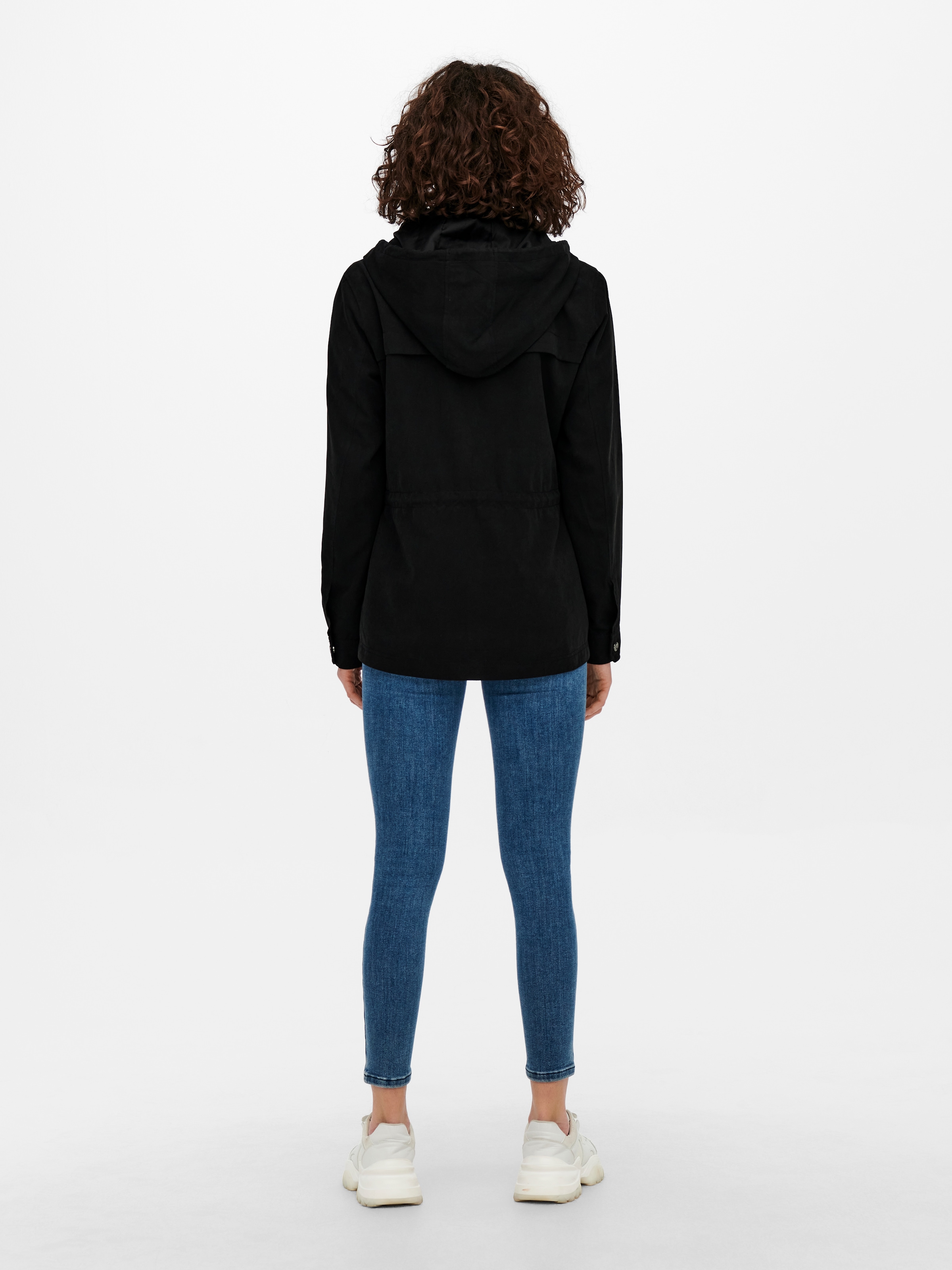 ONLY Parka »ONLNEWSTARLINE SPRING JACKET CC OTW« mit Kapuze mit durchgehendem und verdecktem Reißverschluss