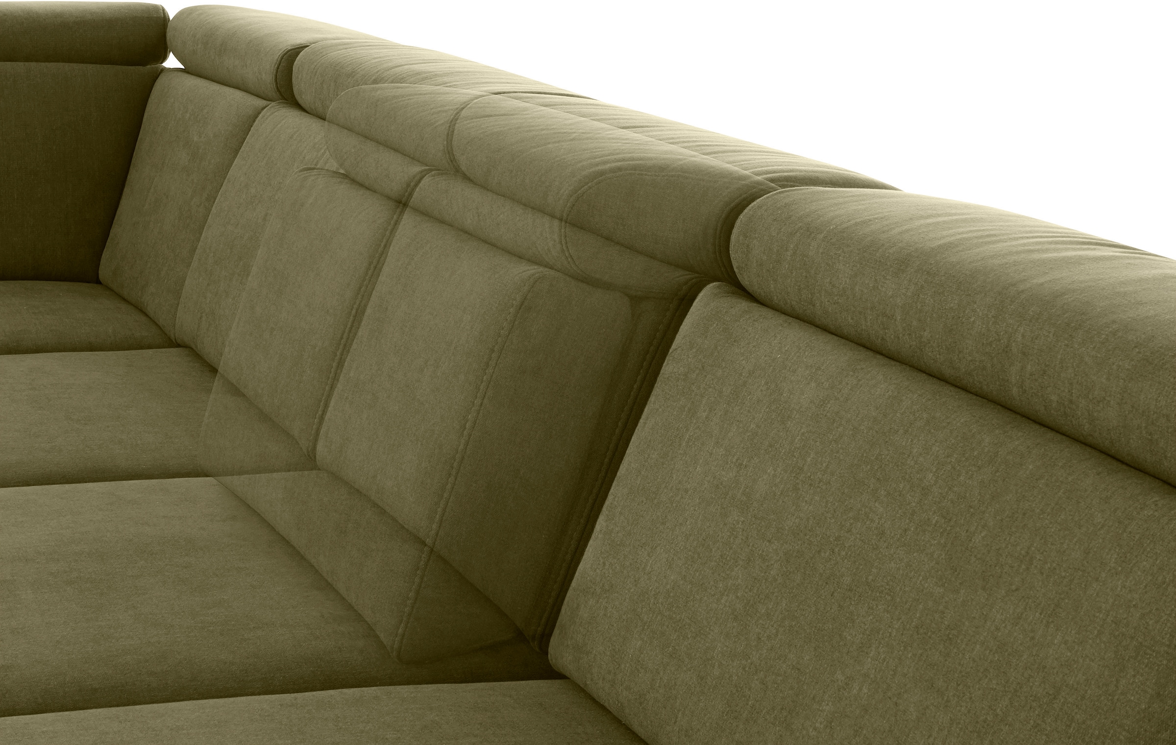 sit&more Wohnlandschaft »Brisbane U-Form«, Fußhöhe 15 cm, inklusive Sitztiefen-, Armteil- und Kopfteilverstellung