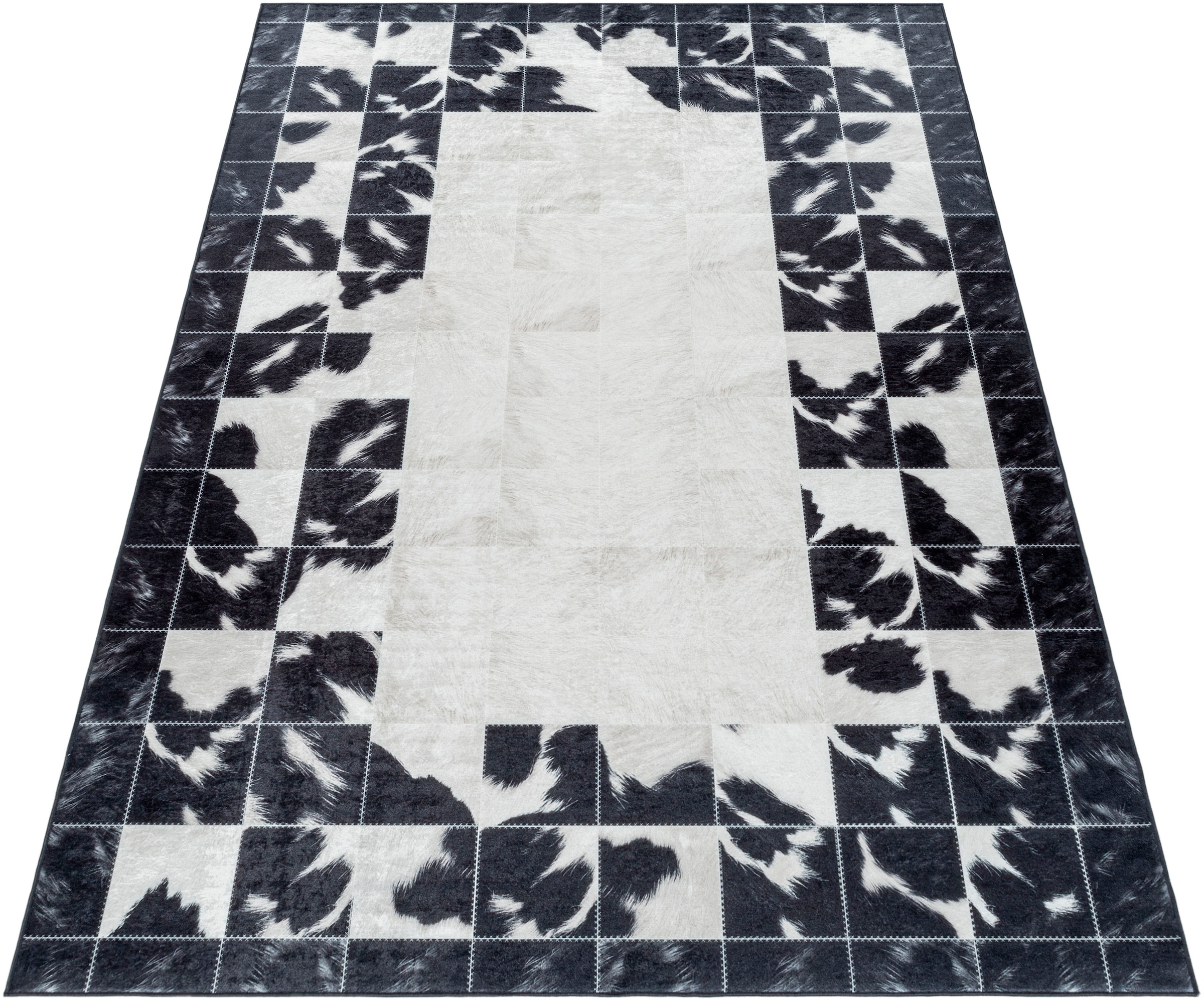 Ayyildiz Teppiche Teppich »FIESTA 4307« rechteckig 6 mm Höhe Läufer, Pflegeleicht / Moderner Fell Look