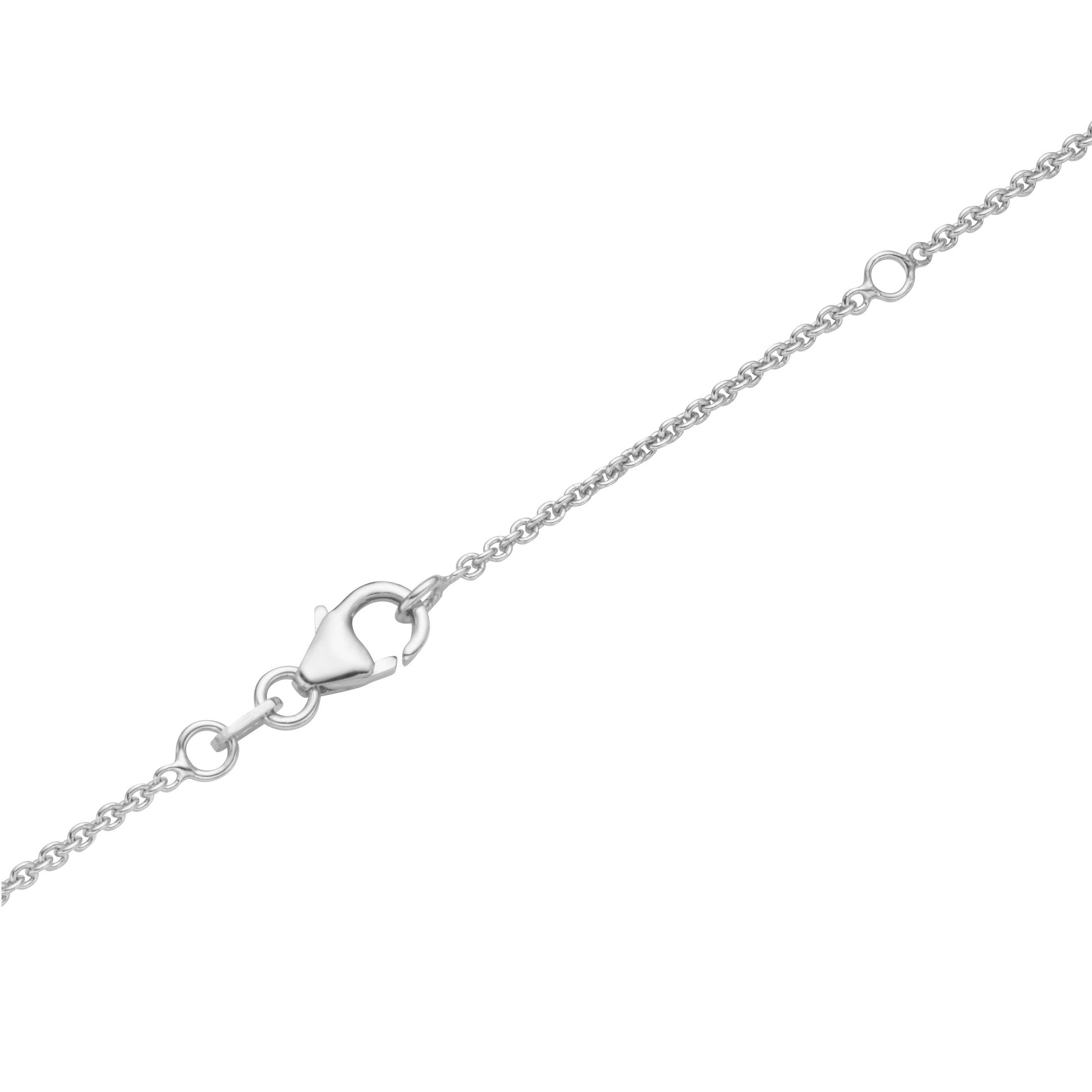 Smart Jewel Herzkette »Collier Romantisch, Herz als Mittelteil, Silber 925«