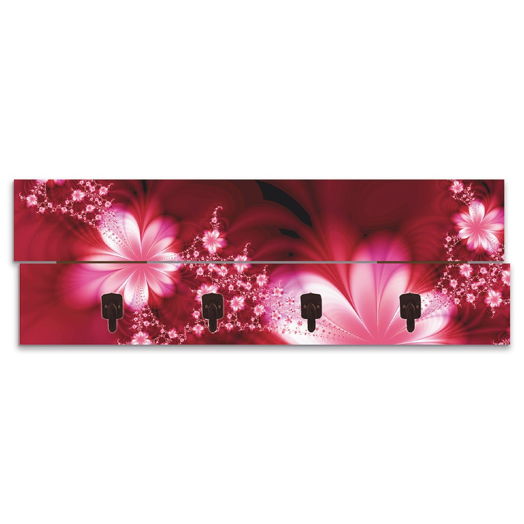 Artland Garderobenleiste »Girlande aus Blumen«