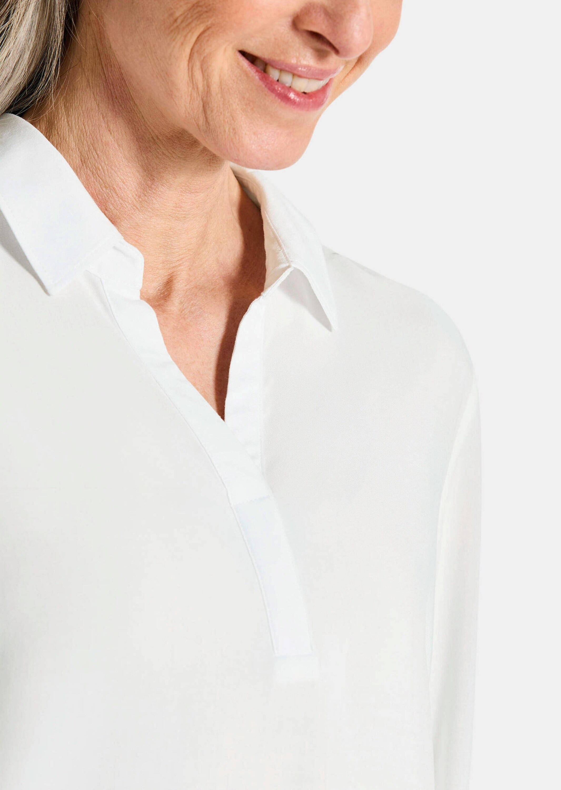 GOLDNER Klassische Bluse »Kurzgröße Schlupfbluse aus reiner Viskose«