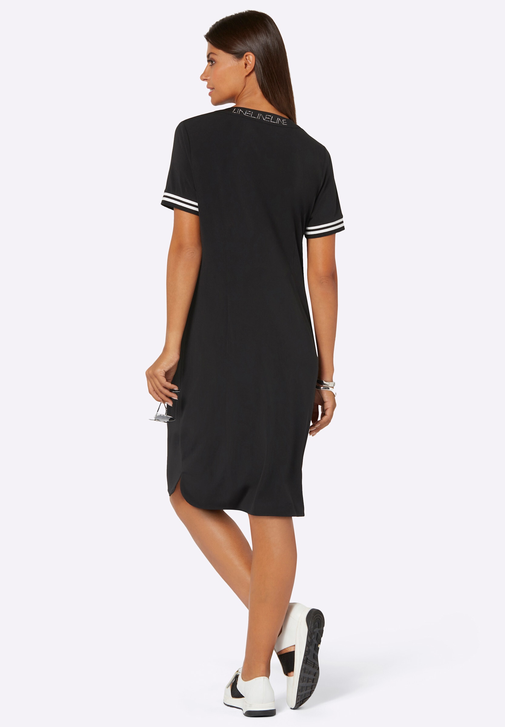 creation L Jerseykleid »Jersey-Kleid Jerseykleid mit Kontrast-Details« Eingrifftasche