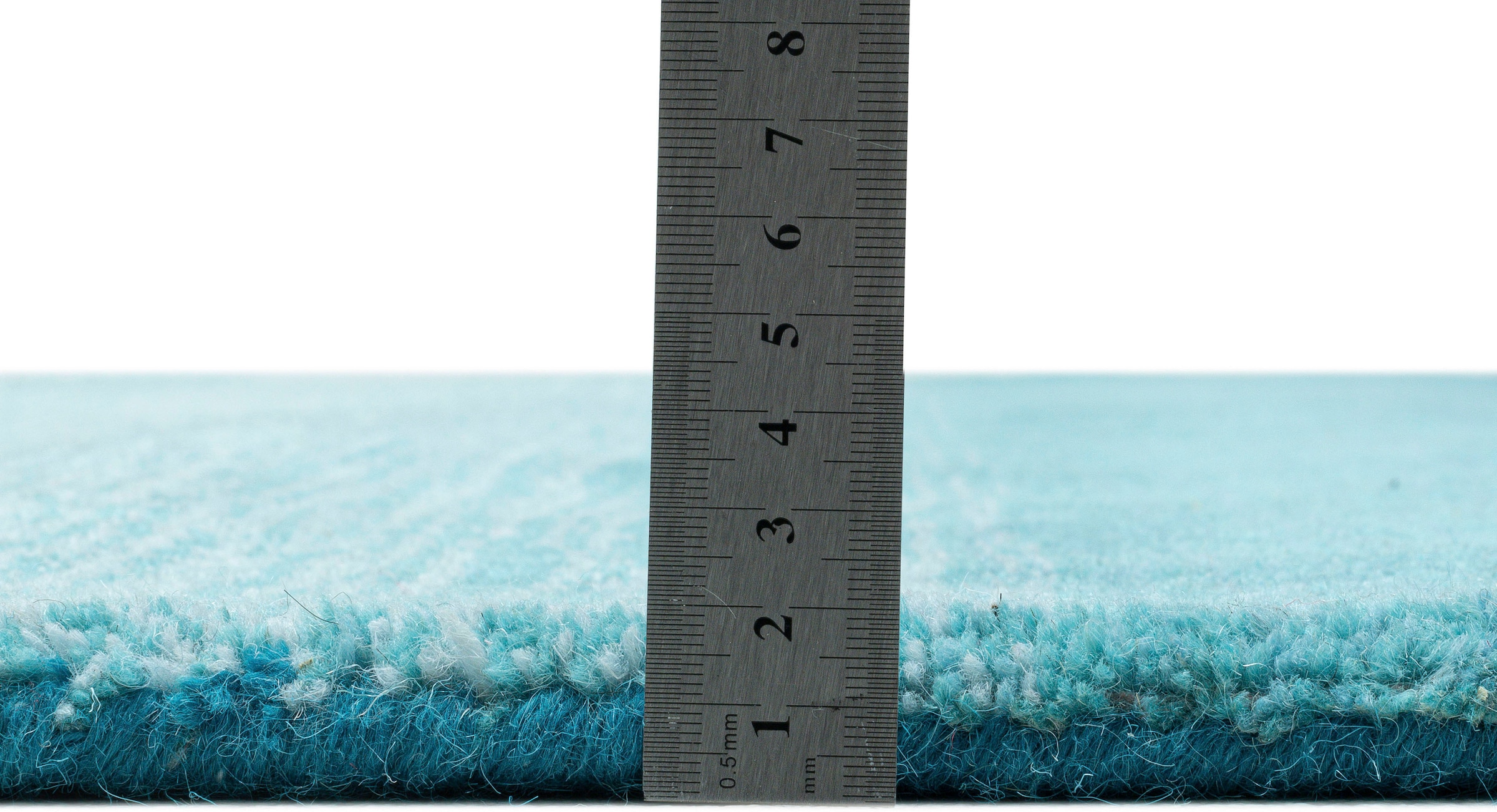 THEKO Wollteppich »Wool Comfort« rechteckig 15 mm Höhe Handweb Teppich, reine Wolle, handgewebt, brilliante Farben, Scandi