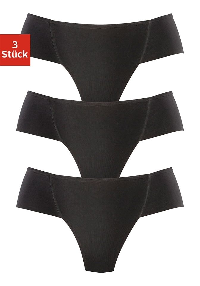 PETITE FLEUR Formstring, (3er-Pack), Bodyforming Slip aus elastischer Baumwolle