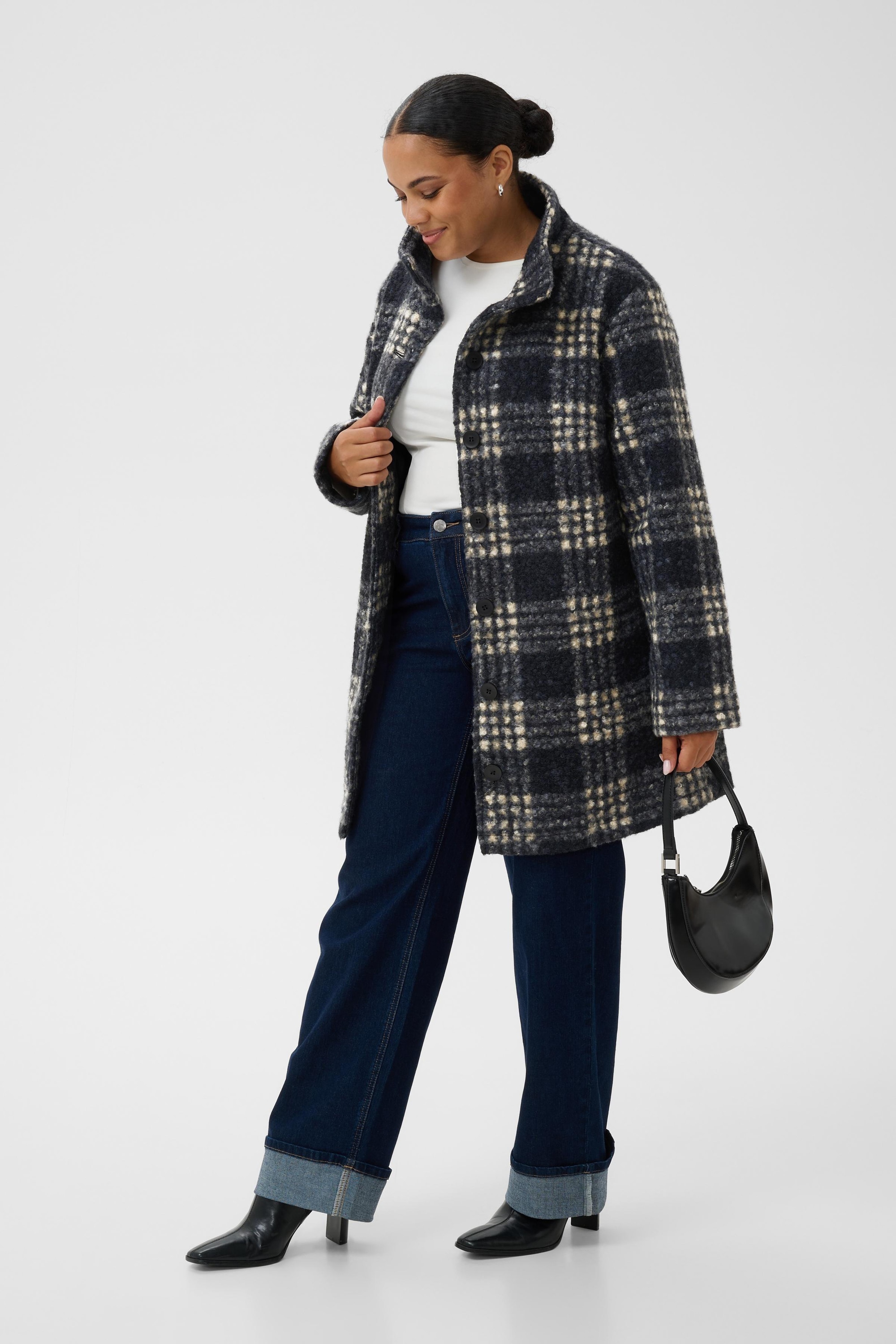 KAFFE Curve Wintermantel »KAFFE Curve Jacke KCsebina«