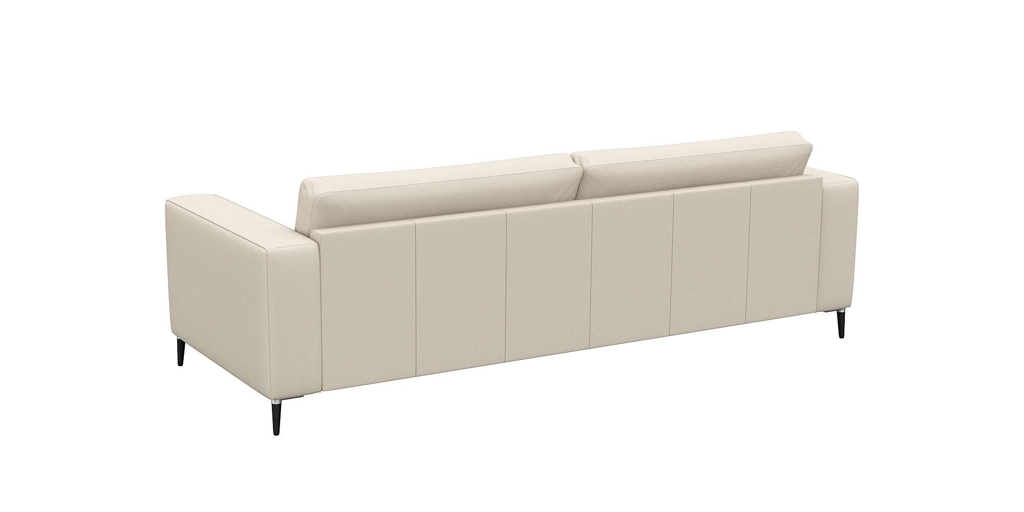 FLEXLUX 3-Sitzer »Fiore, super Sitzkomfort durch Kaltschaum im Sitz«, breite Armlehnen, Füße Alu+schwarz
