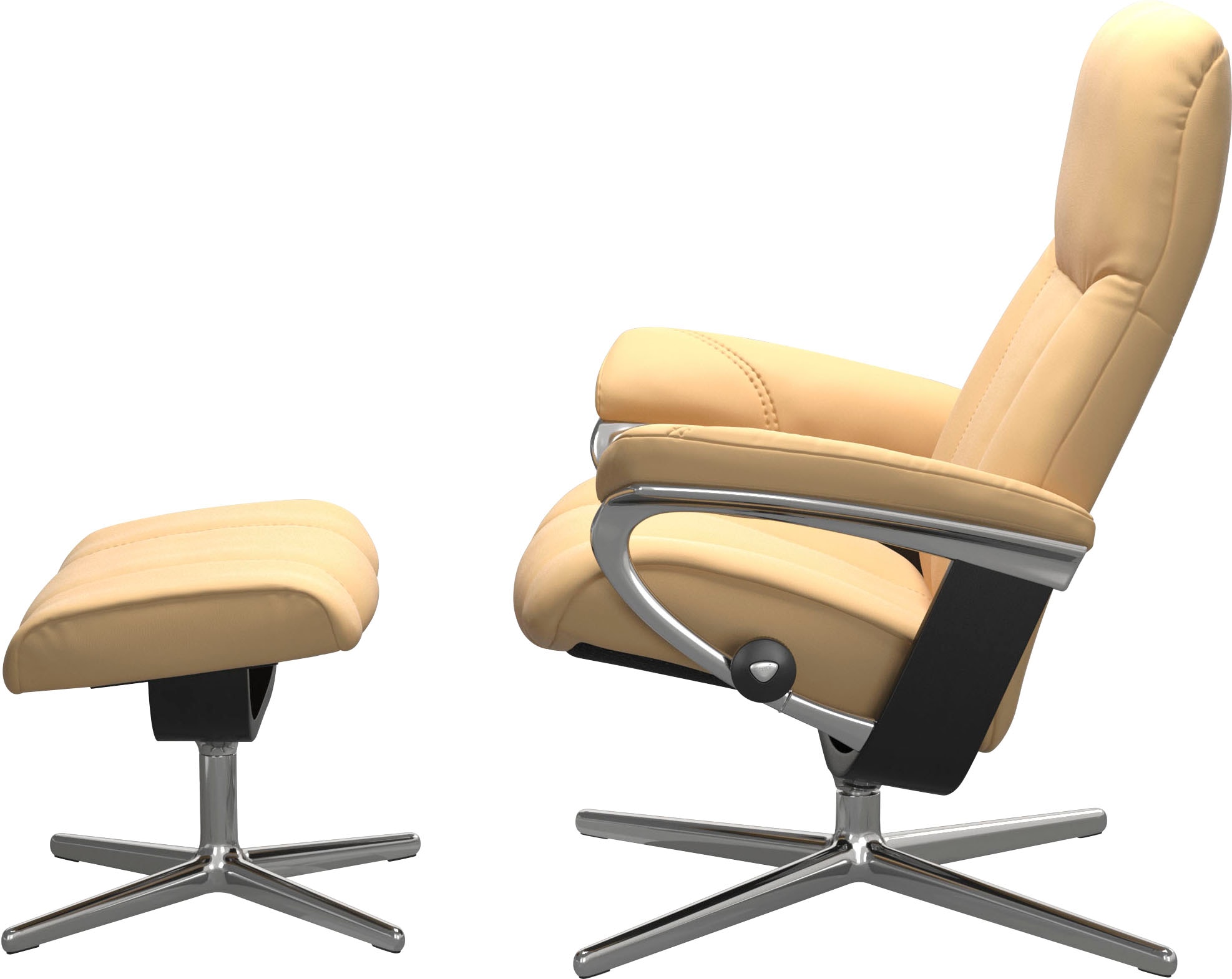 Stressless® Relaxsessel »Consul« mit Cross Base, Größe S, M & L, Holzakzent Schwarz