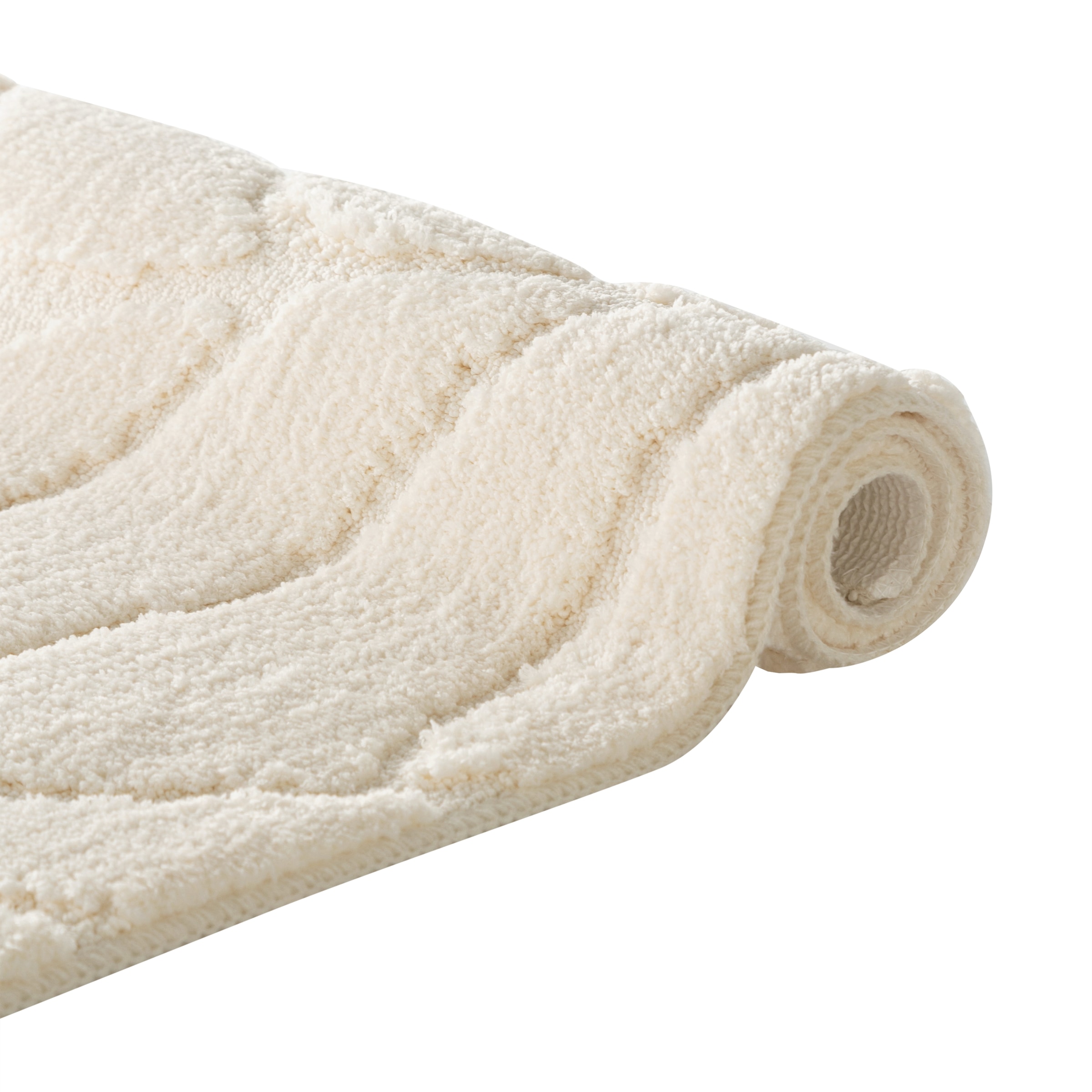 my home Badematte »Epense, Badvorleger, Badezimmer Teppich, Duschmatte mit Blattstruktur« Höhe 10 mm rutschhemmend beschichtet fußbodenheizungsgeeignet | schnell trocknend Badteppich, Uni, Blätter, Hoch-Tief, verschiedene Farben und Größen