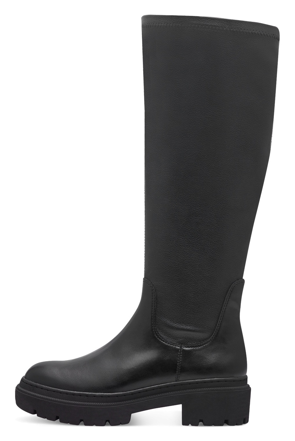MARCO TOZZI Stiefel »RILLO«, Blockabsatz, Langschaftstiefel mit kurzem Innen-Reißverschluss