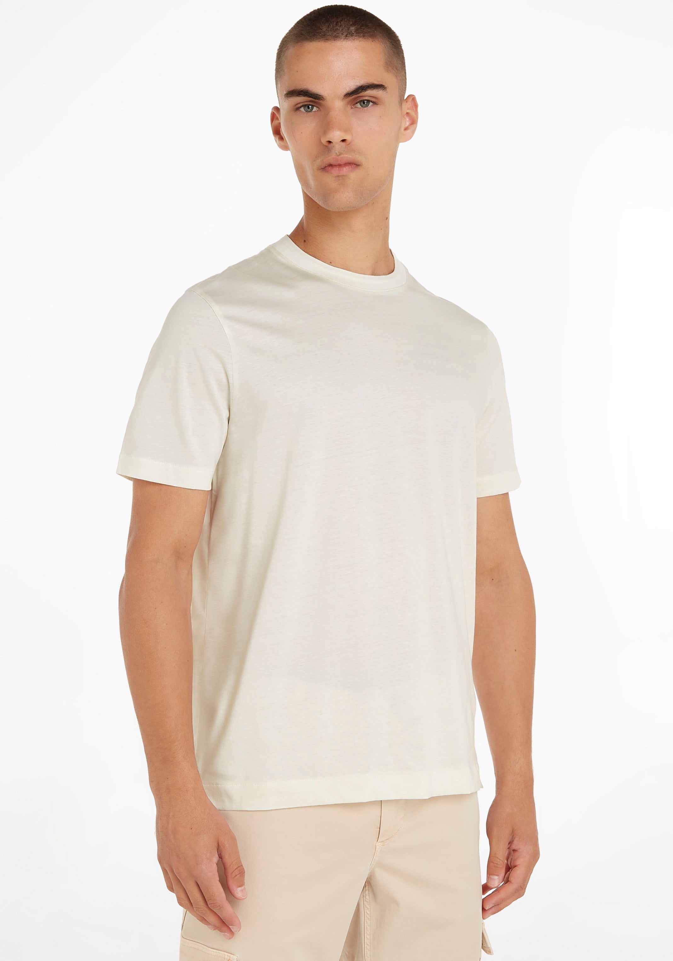 Tommy Hilfiger TAILORED T-Shirt »DC ESSENTIAL MERCERIZED TEE«, im klassischen Basic-Look
