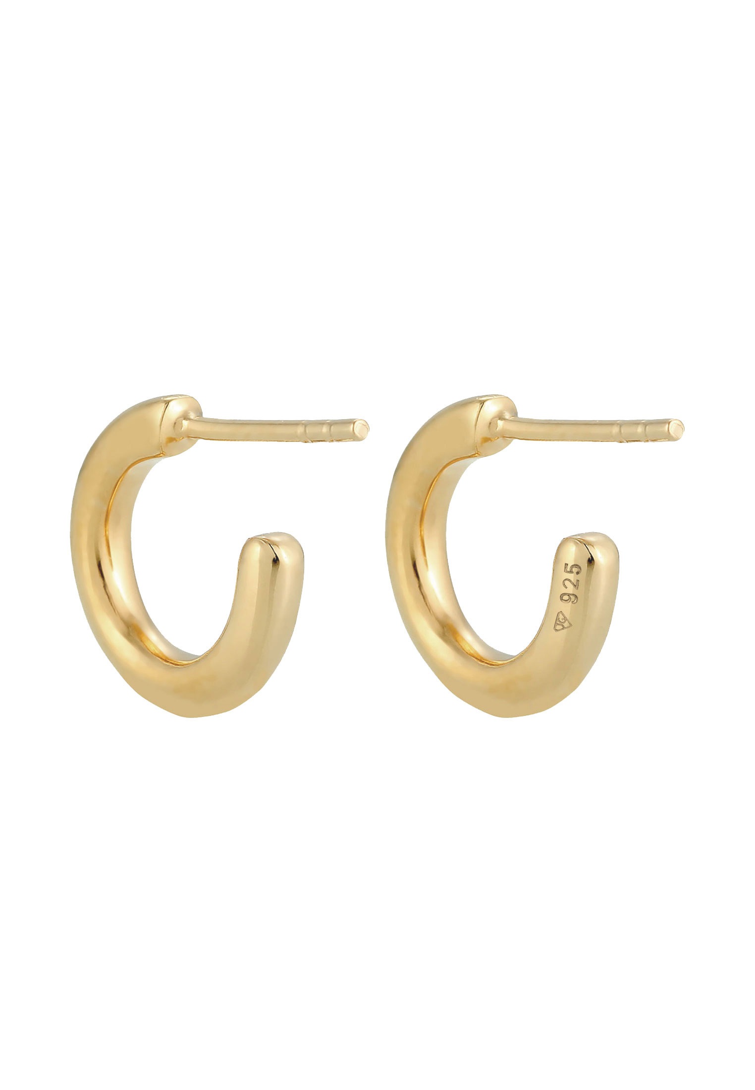 Elli Paar Ohrstecker »Ohrringe Creolen Basic Trend Rund 925 Silber«