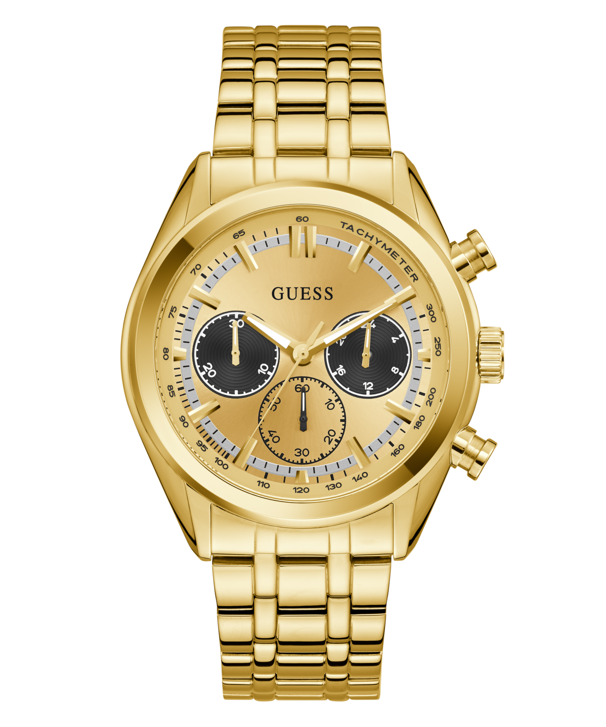 Guess Multifunktionsuhr »DAWSON« Quarzuhr, Armbanduhr, Herrenuhr, Edelstahlarmband