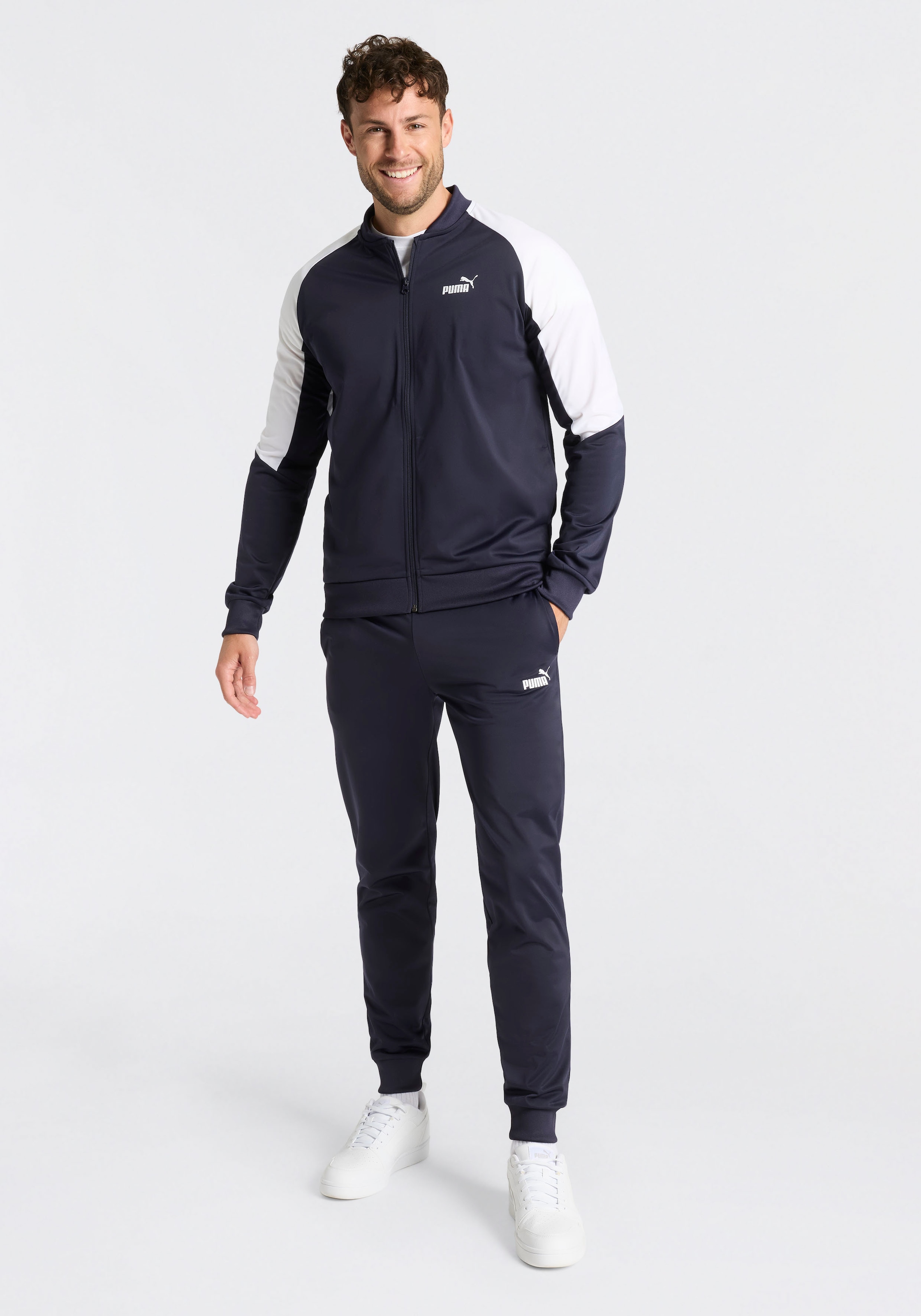 PUMA Trainingsanzug »POLY BASEBALL SUIT« 2 tlg. ohne Kapuze, Regular Fit