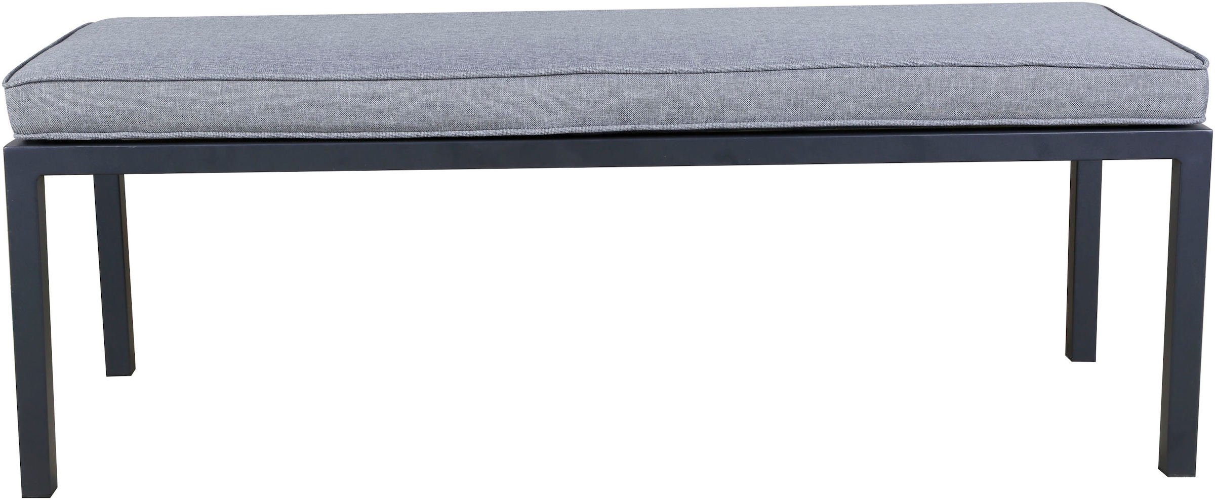 KONIFERA Gartenlounge-Set »Ecklounge »Edessa«« Set, 2x 3er Sofa, Tisch 70x140x69 cm, 1 Sitzbank, inkl. Auflagen, 14 Stk. tlg. Armlehne mit Seilgeflecht und Nonwood-Latten