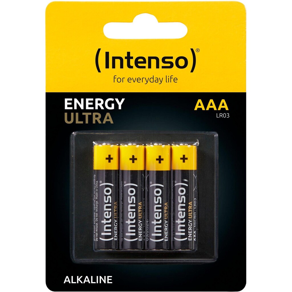 Intenso Batterie »4er Pack Energy Ultra AAA LR03«, (4 St.)