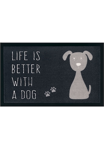 my home Fußmatte »Hund«, rechteckig, 5 mm Höhe, In- und Outdoor geeignet, Rutschfest,... kaufen