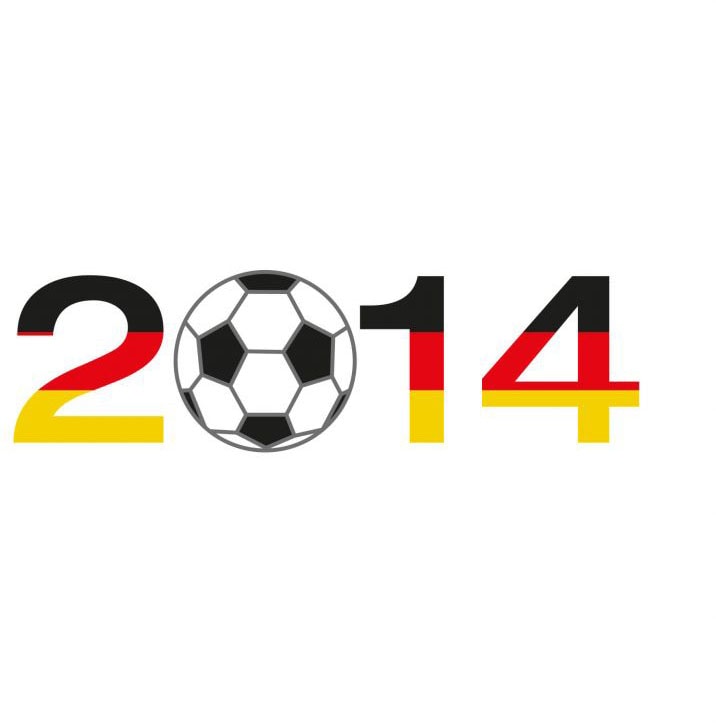 Fußball«, Wall-Art Online mit 2014 (1 St.) im Wandtattoo Shop »Fußballdeko OTTO